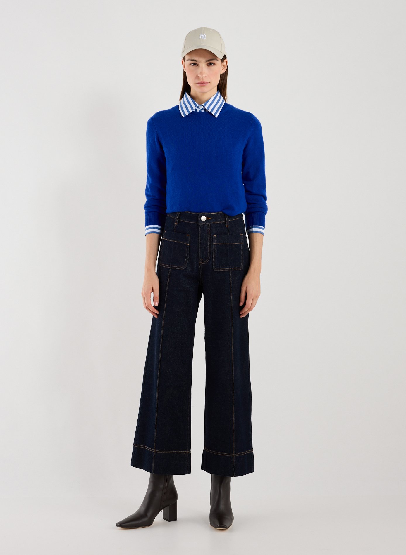 Pull en cachemire  AU PRINTEMPS PARIS Bleu