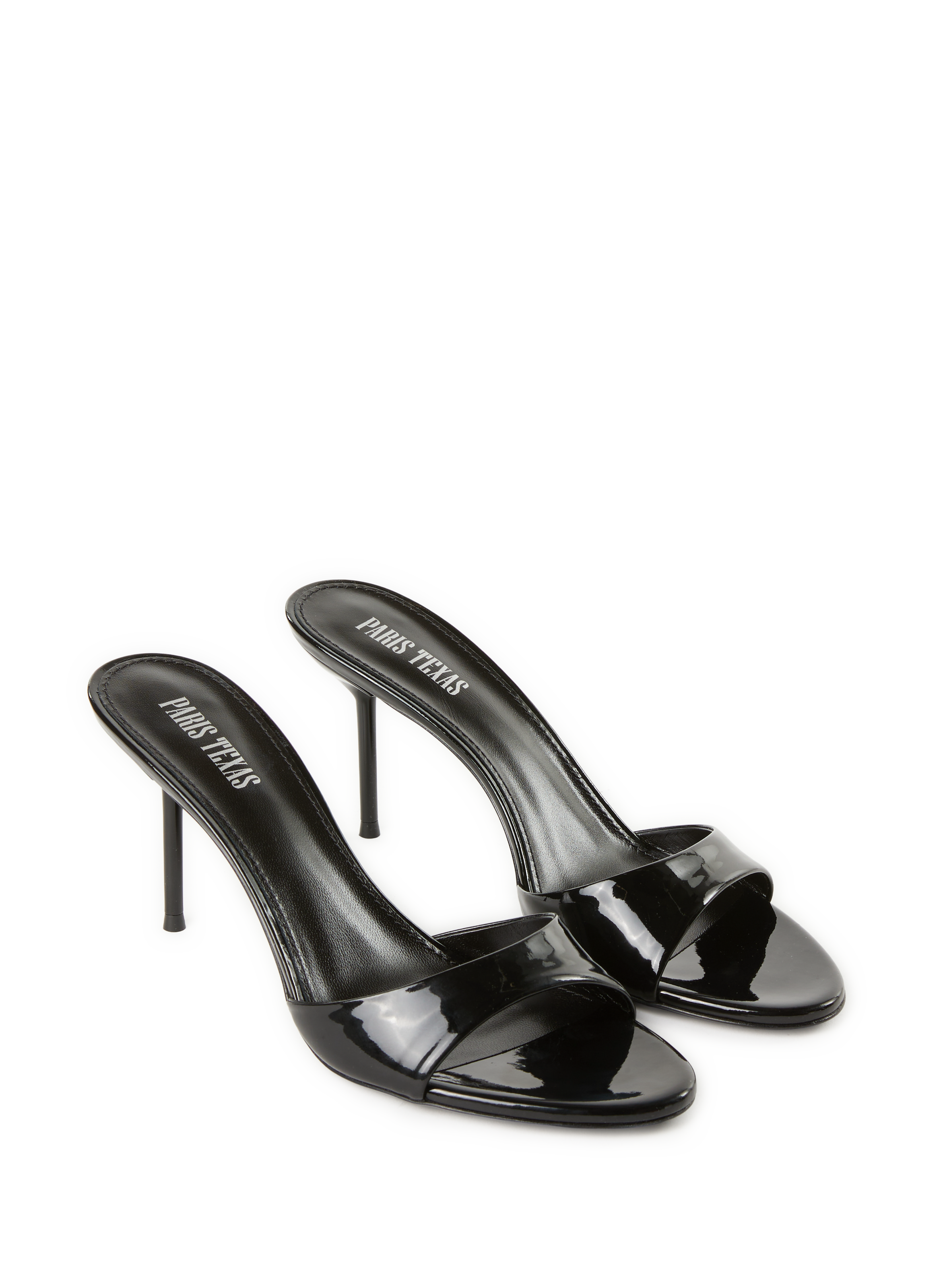 Patent leather Lidia 70 mules PARIS TEXAS Black