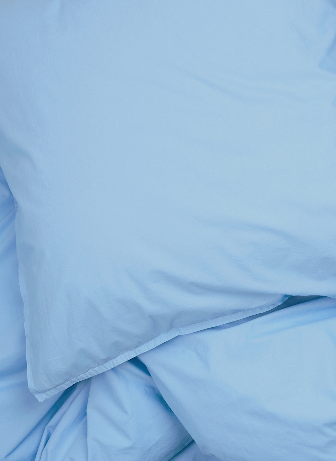 Cotton percale duvet cover AU PRINTEMPS PARIS Blue