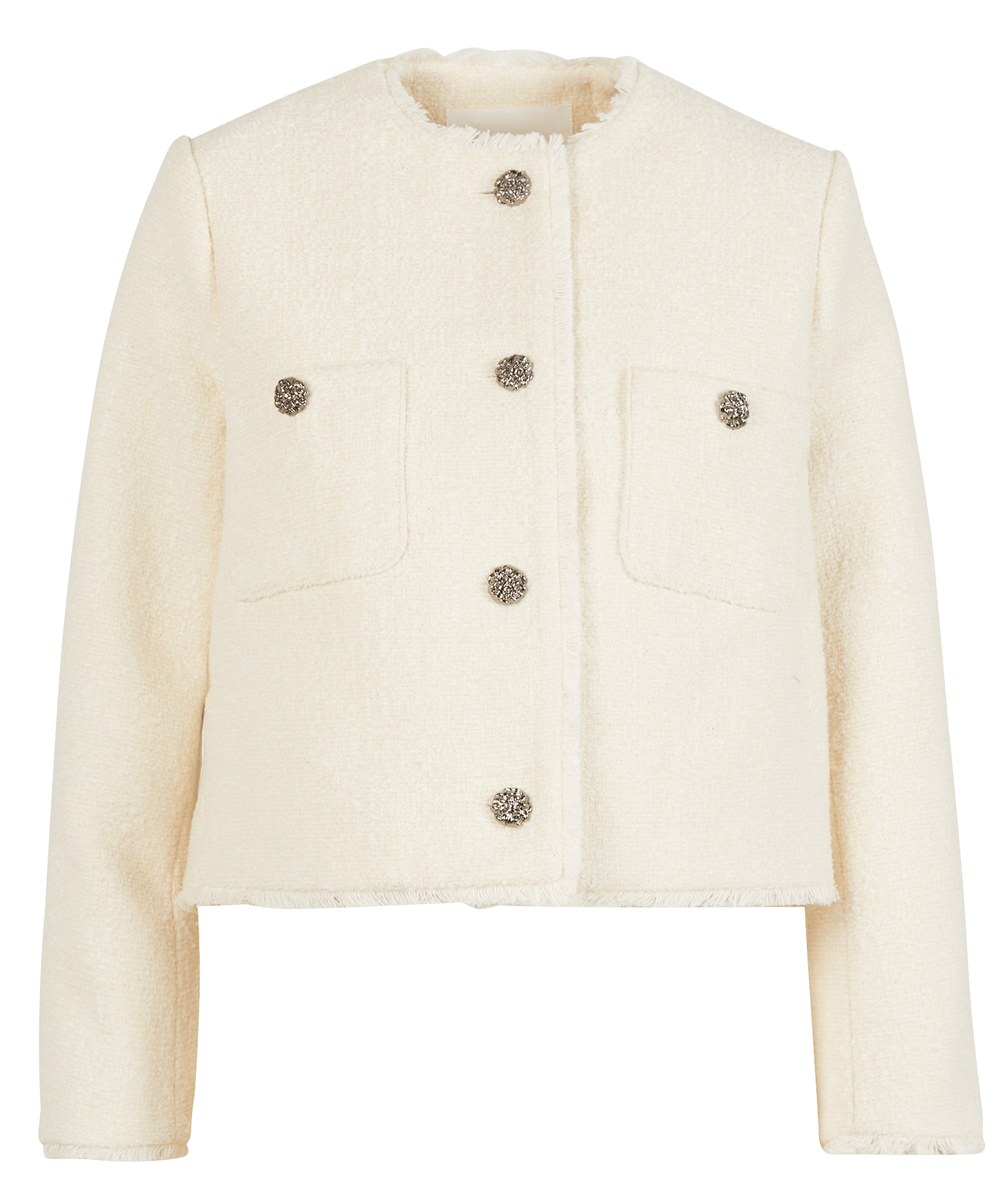 Veste courte en coton et laine mélangés mera BA&SH Beige