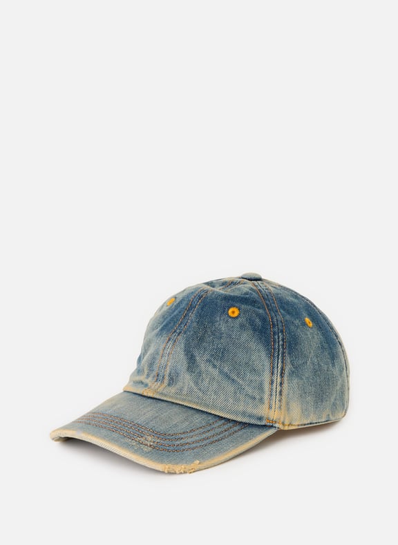 Casquette en denim délavé de coton Bleu by ACNE STUDIOS ACNE STUDIOS Casquette en denim délavé de coton Bleu