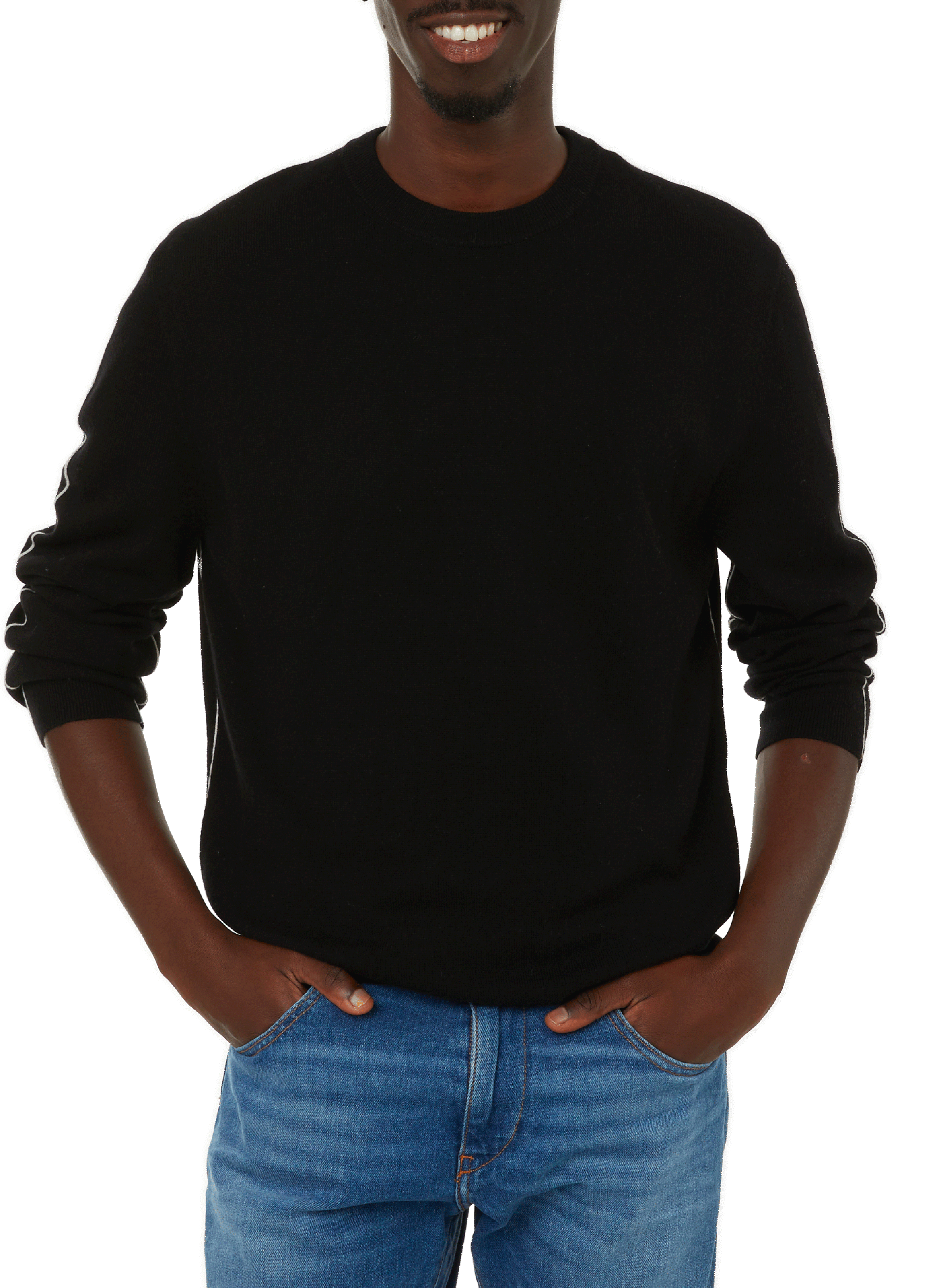 DIESEL Pull en coton Noir