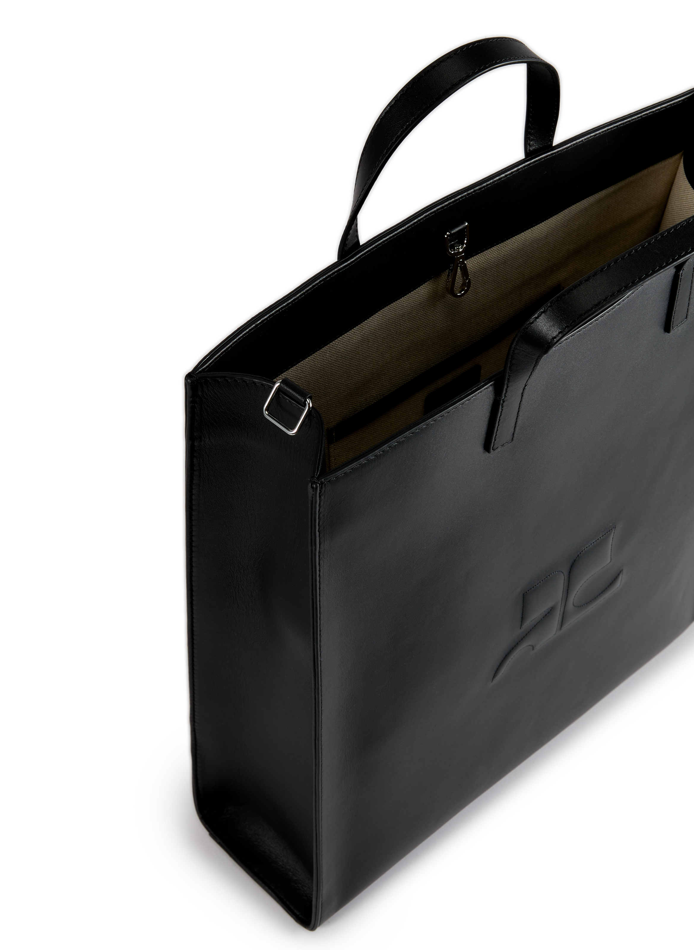 Canvas tote bag  COURRÈGES Black