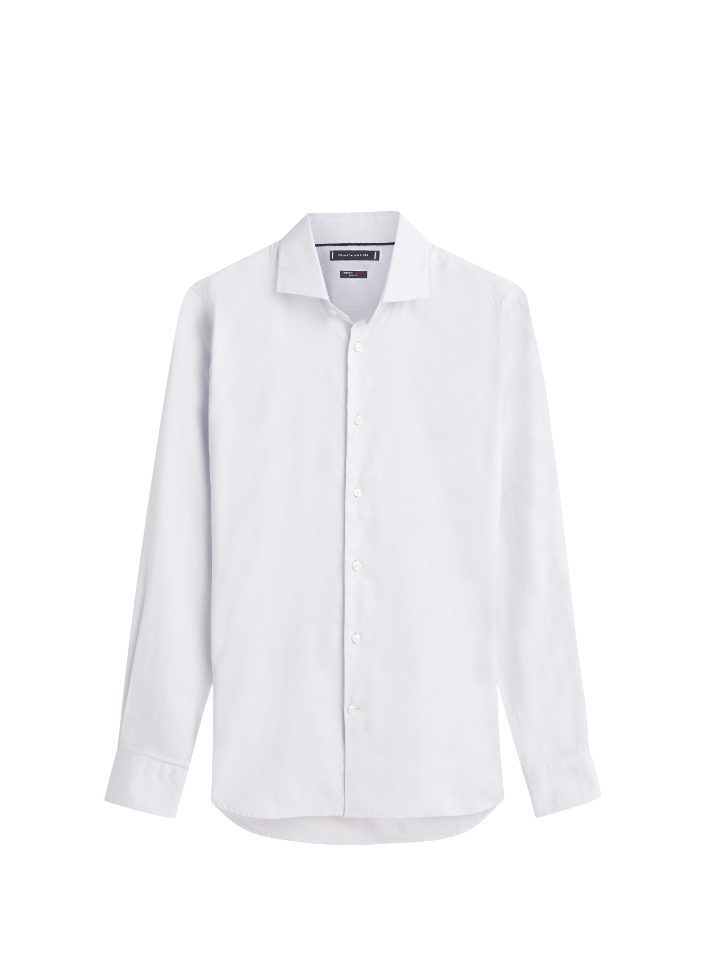 Shirt with classic collar in blended cotton TOMMY HILFIGER Blue