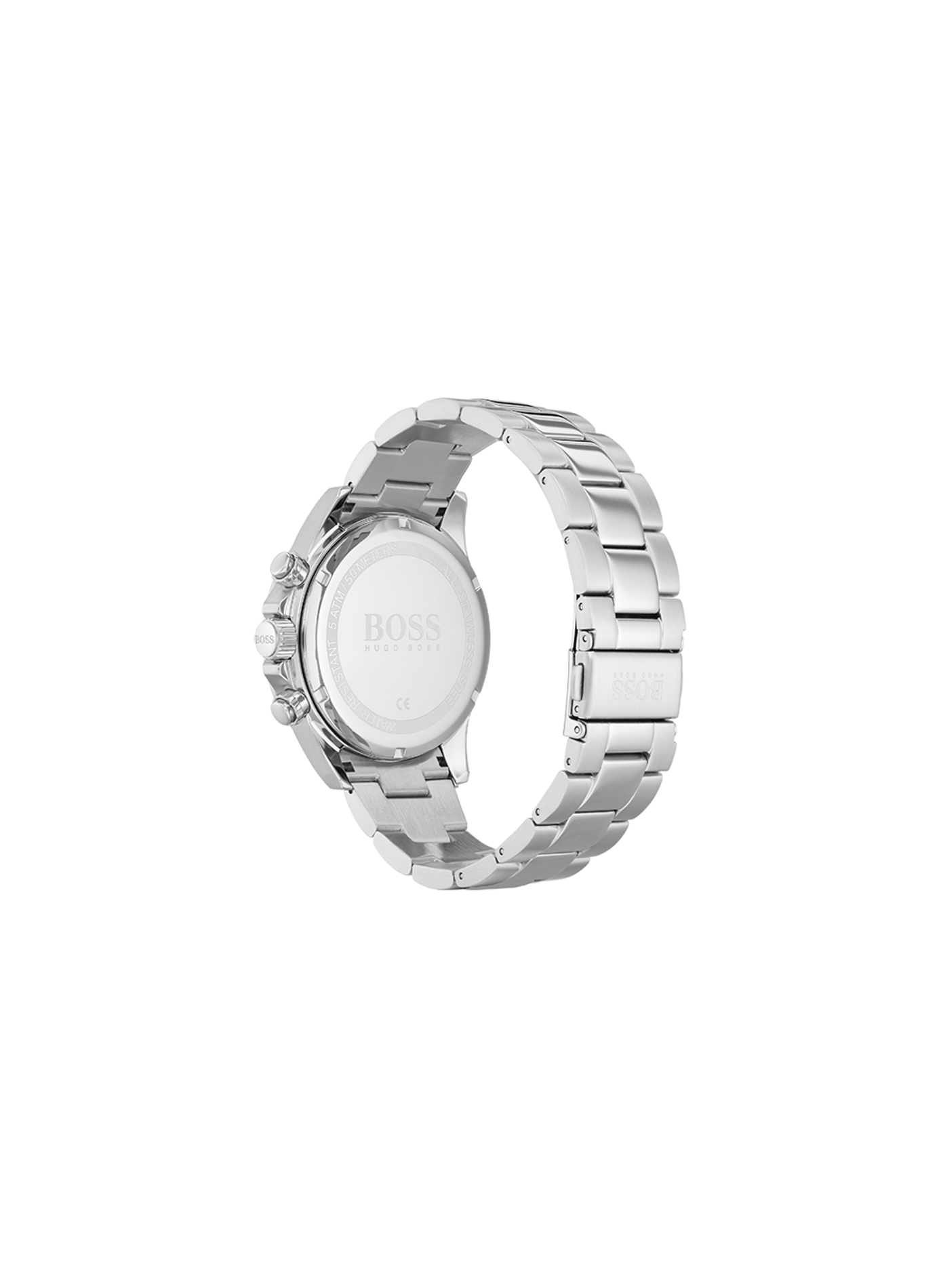 Montre chronographe en acier BOSS Argent