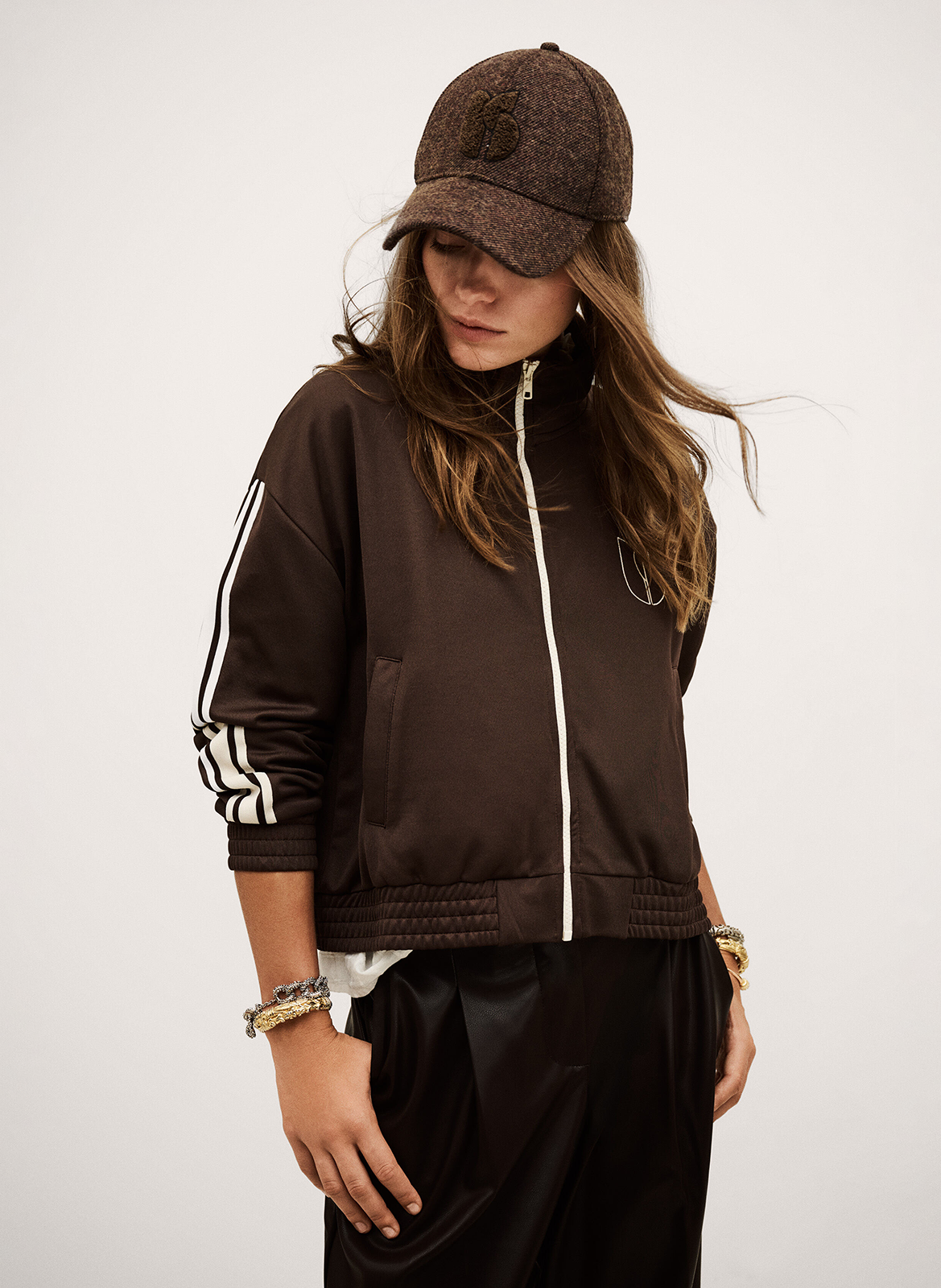 Sweat droit col montant jimi BA&SH Marron