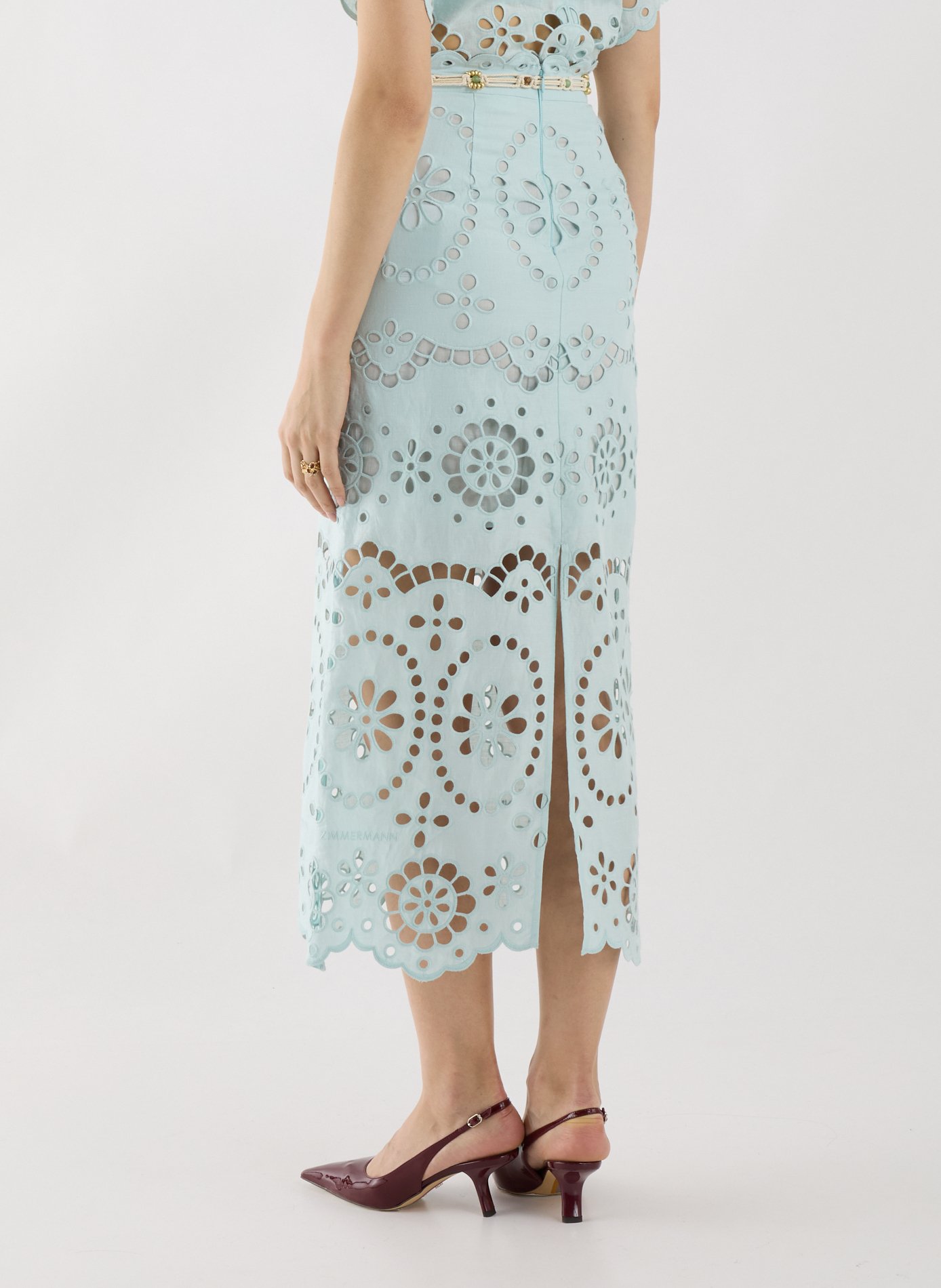 Floral maxi skirt ZIMMERMANN Blue