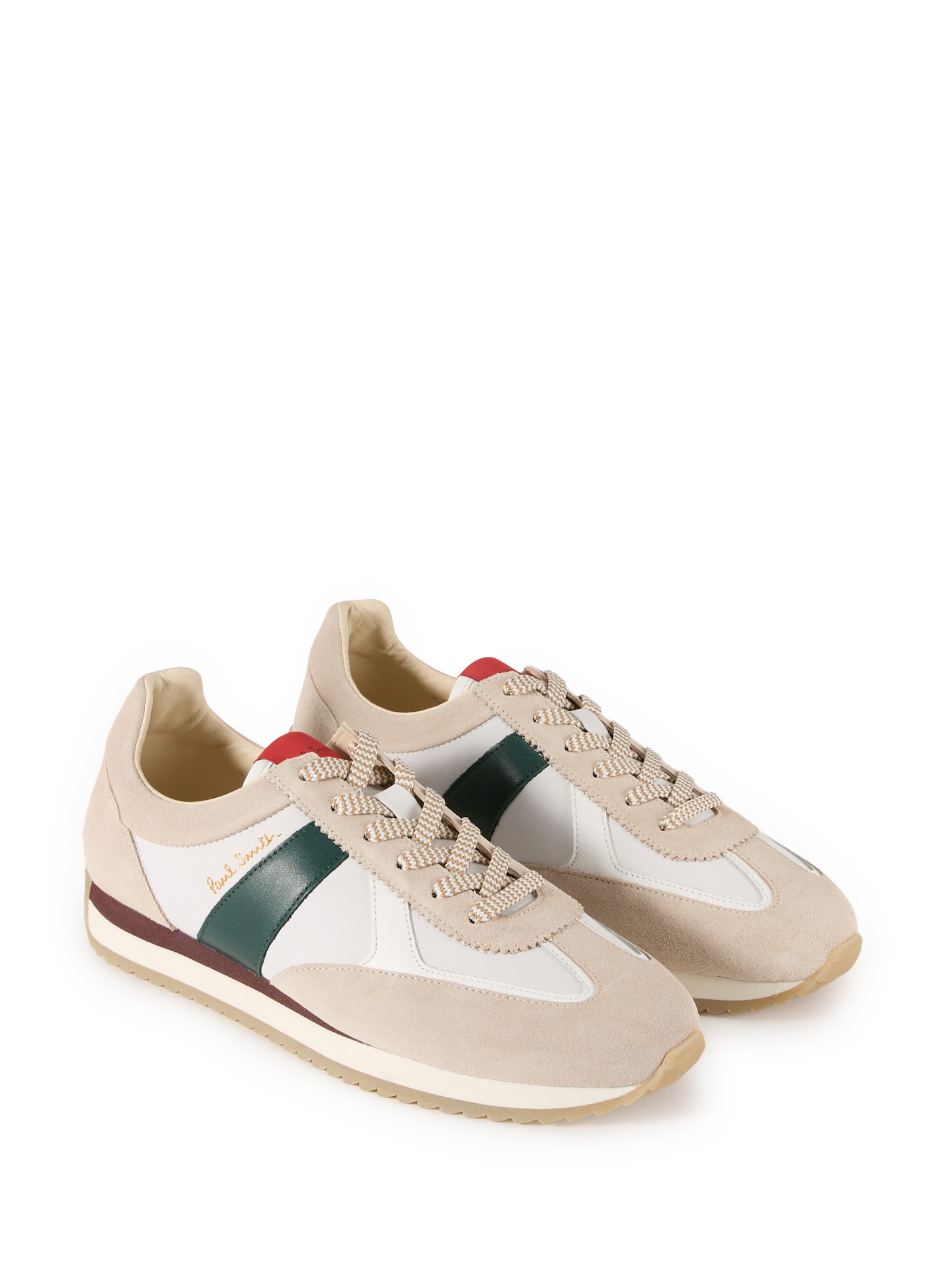 Serrated leather Vignola sneakers PAUL SMITH White