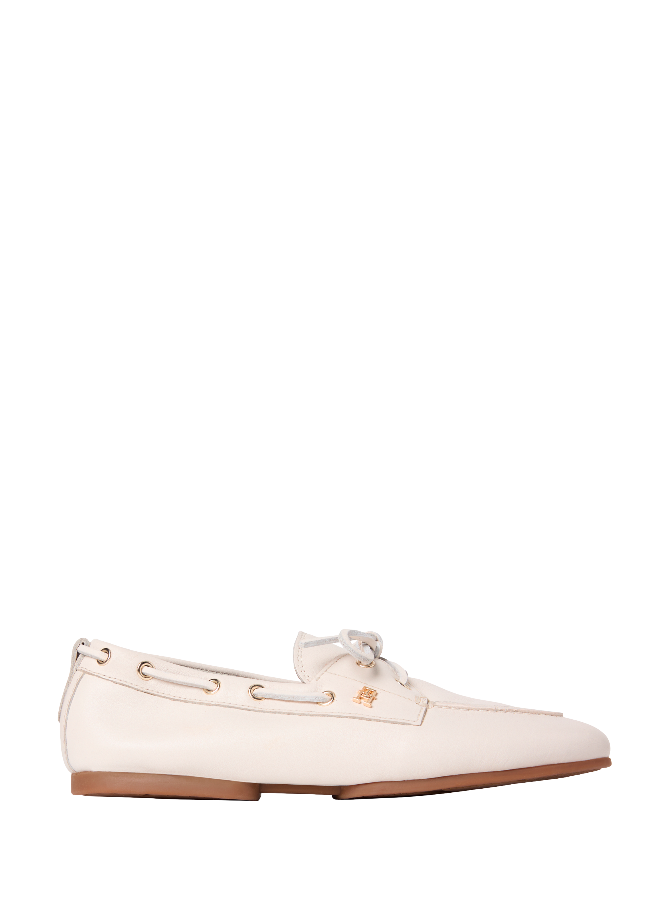 Mocassins en cuir nappa TOMMY HILFIGER Beige