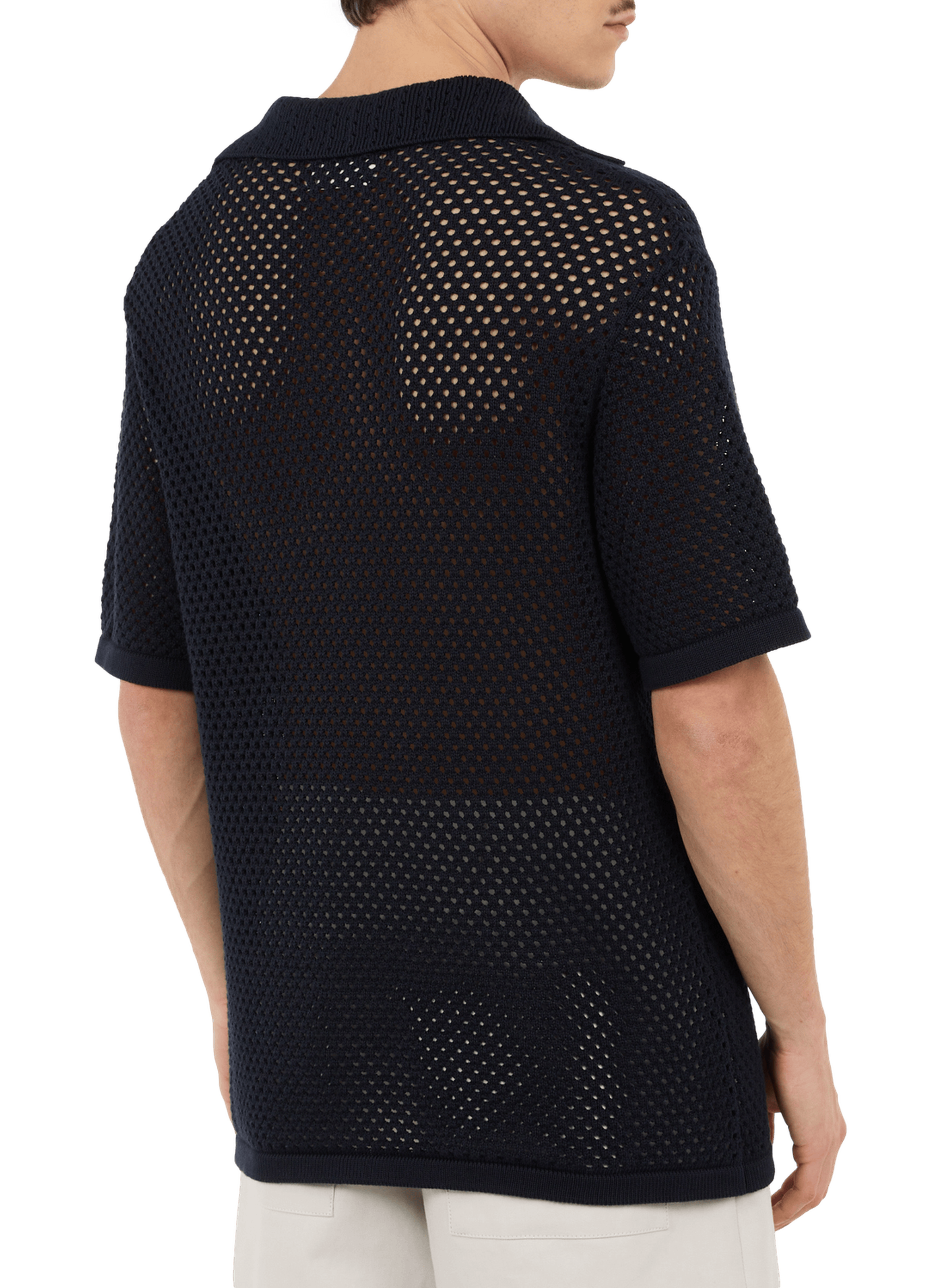 Short-sleeved cotton polo polo SAISON 1865 Blue