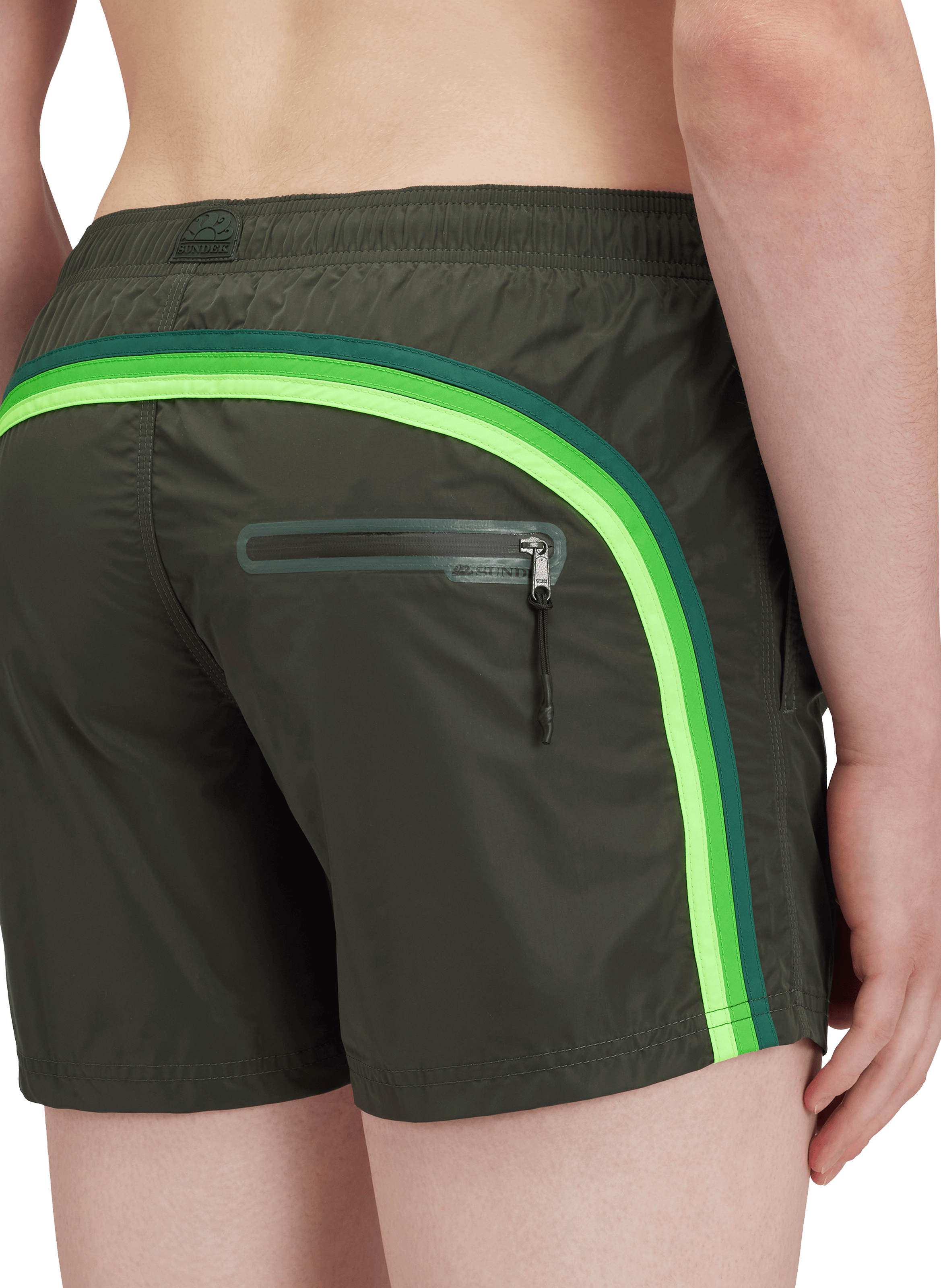 Fitted Bermuda shorts SUNDEK Green