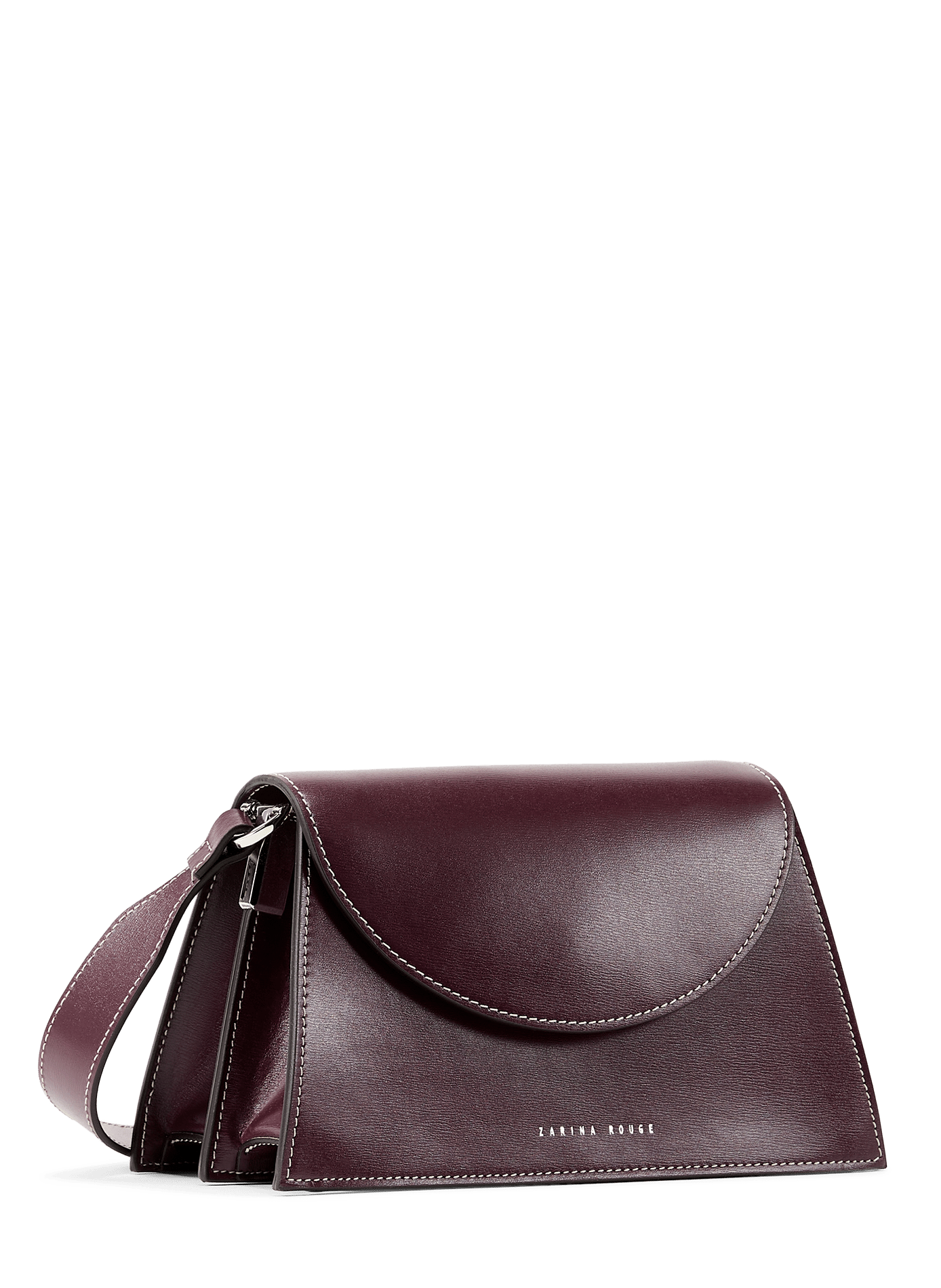 Sac à bandoulière réglable en cuir ZARINA ROUGE Brown