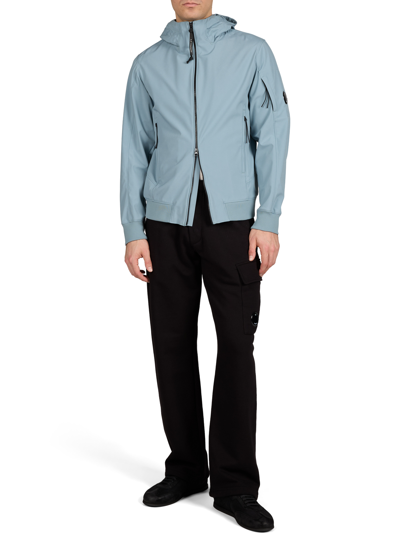 Veste zippée à capuche CP COMPANY Bleu