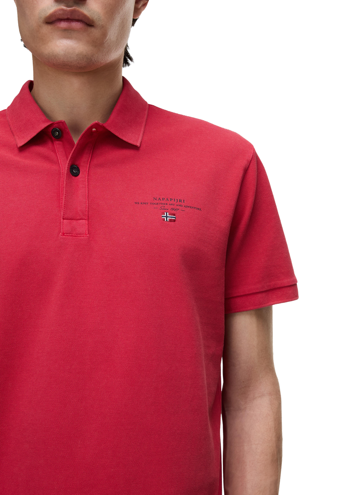 Polo en coton NAPAPIJRI Rouge
