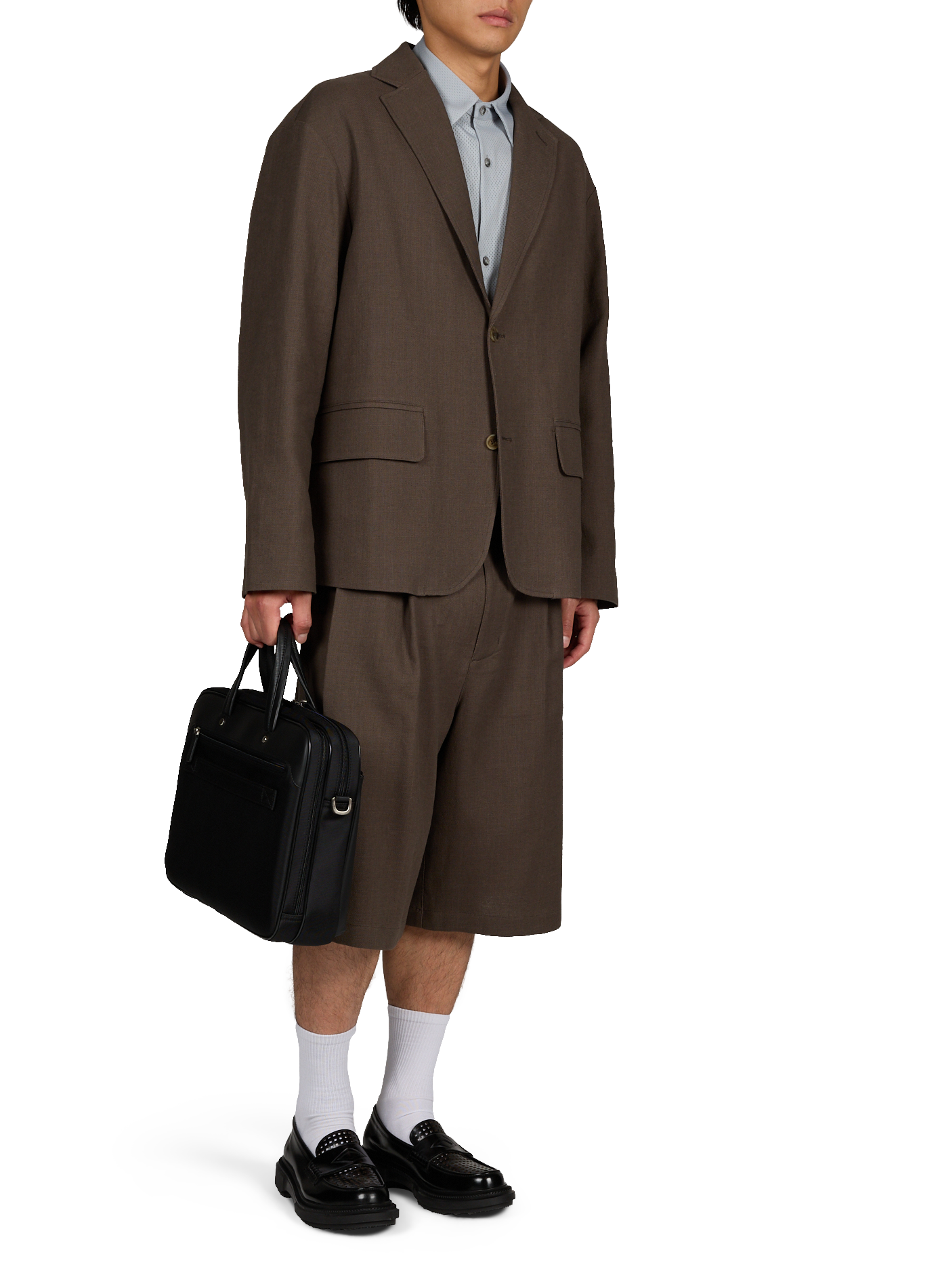 Computer bag with leather CHABRAND Black