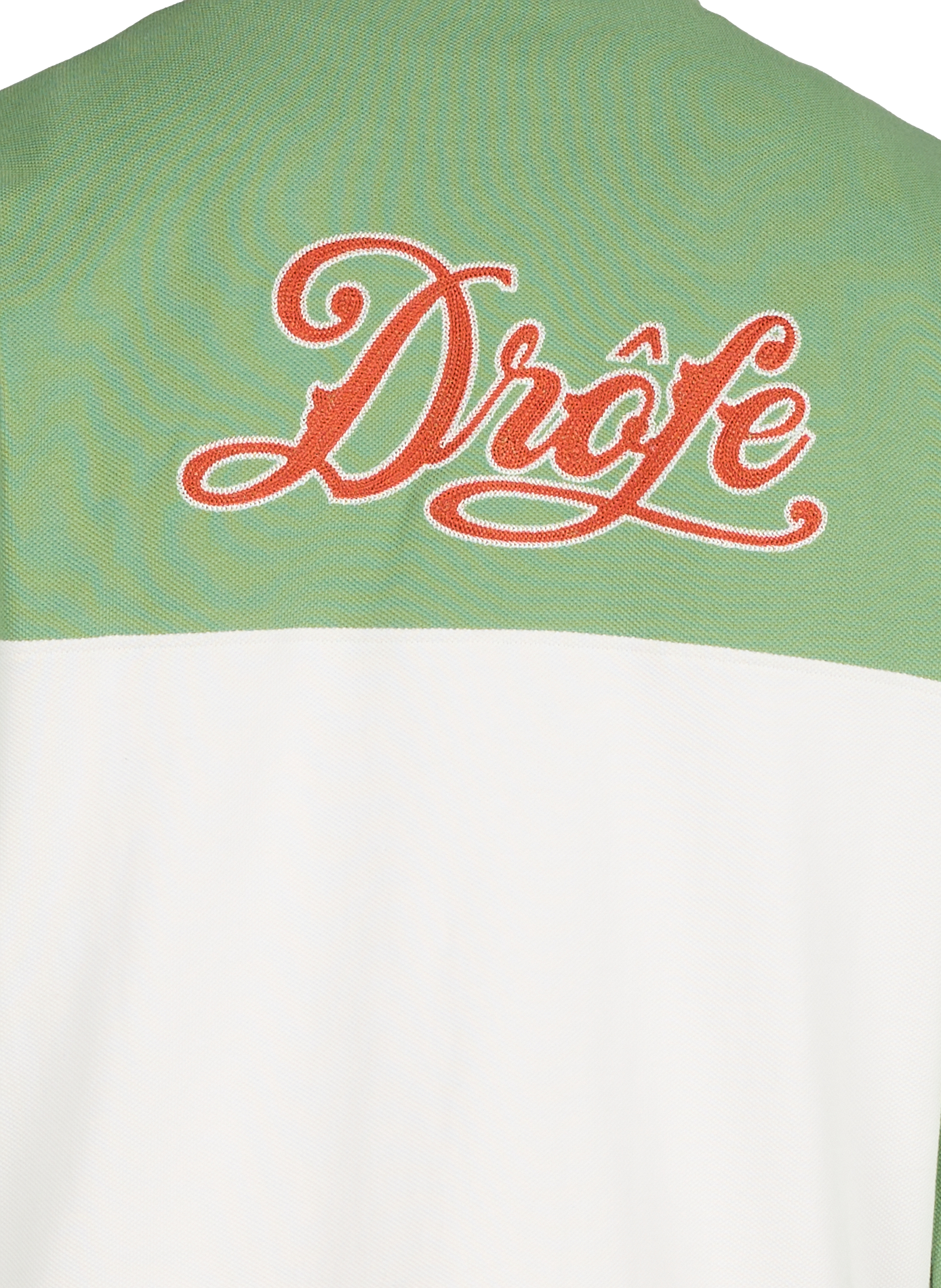 Knopfbejacke mit Stickereidetails aus Piqué-Baumwolle DROLE DE MONSIEUR Grun