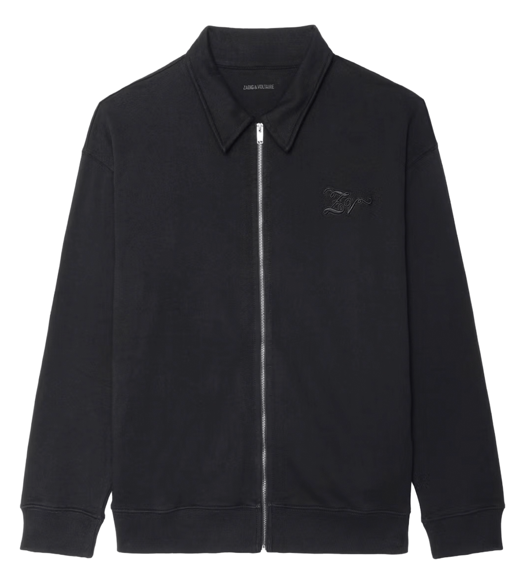 Sweat droit col classique en coton moyaz ZADIG&VOLTAIRE Noir