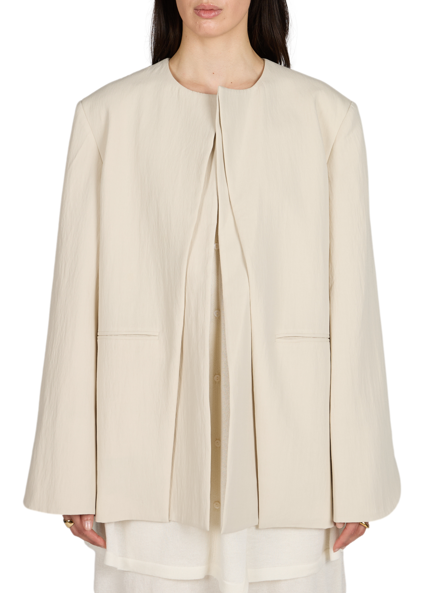 Blazer Kalida à col montant  VIKTORIA CHAN Beige