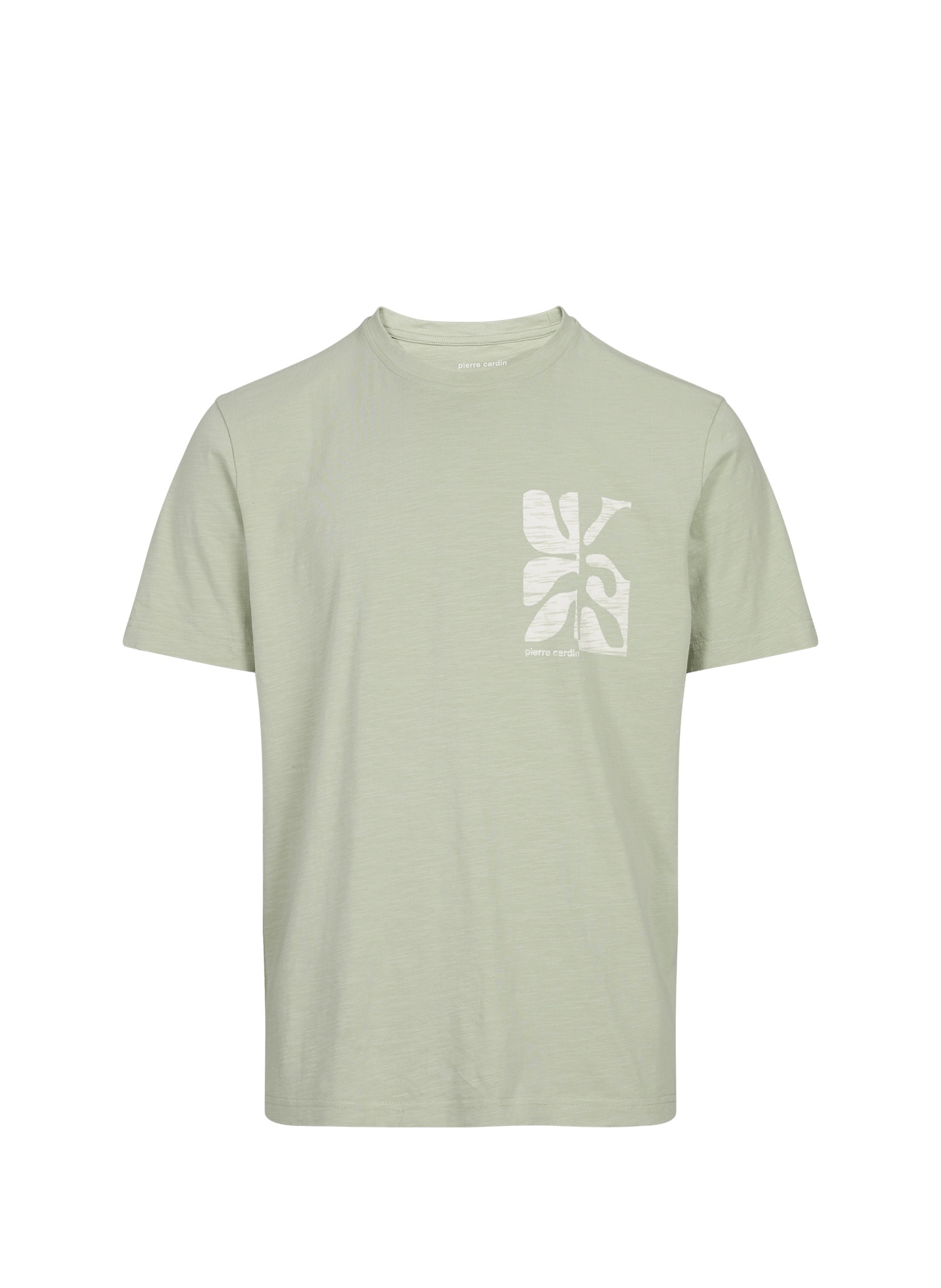 Slim Fit Baumwoll-T-Shirt PIERRE CARDIN Grun