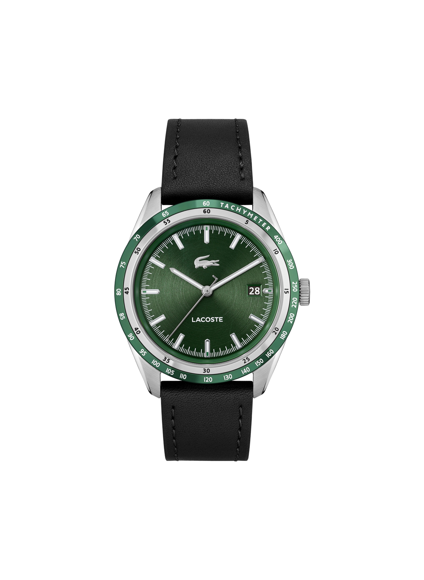 Montre quartz Everett en cuir LACOSTE MONTRES Vert