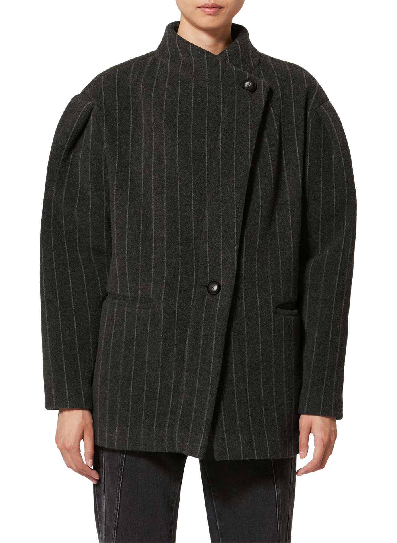 Gestreifte Wolljacke von Jabadine ISABEL MARANT Grau
