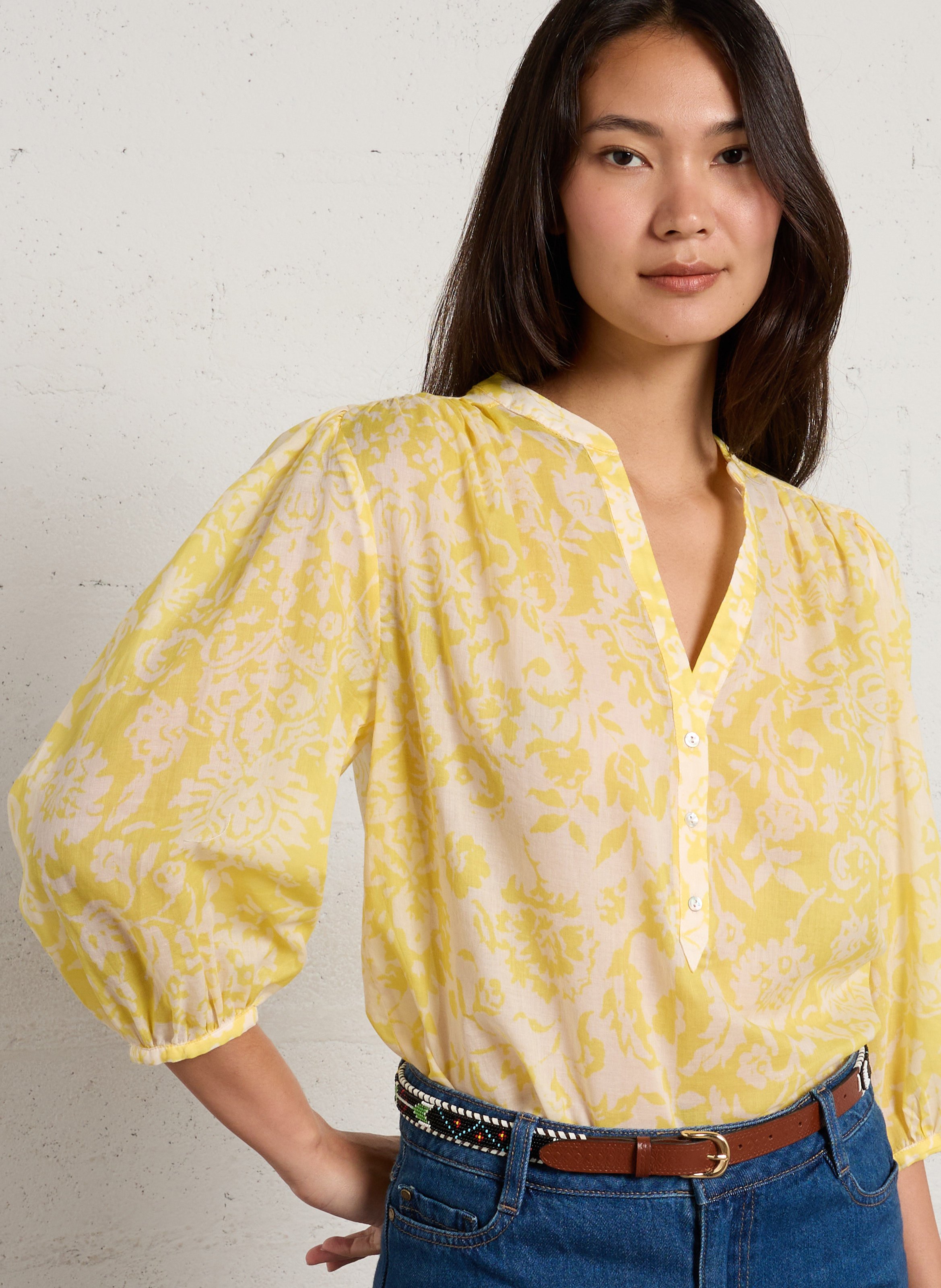 Top ample en coton devona MAISON 123 Jaune