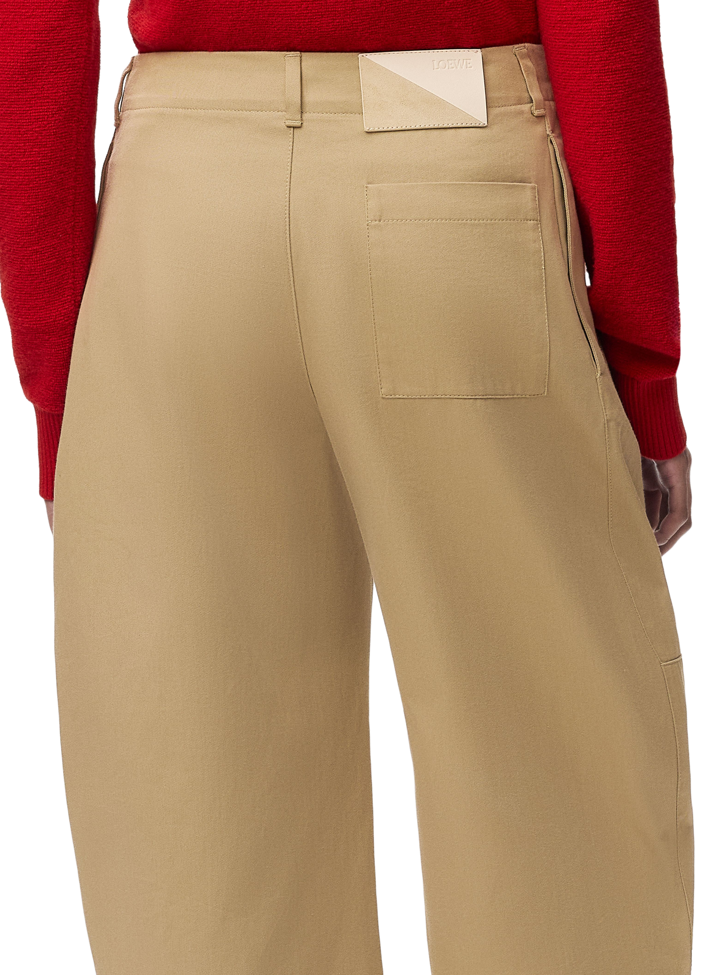 Kurze Baumwollhose LOEWE Beige