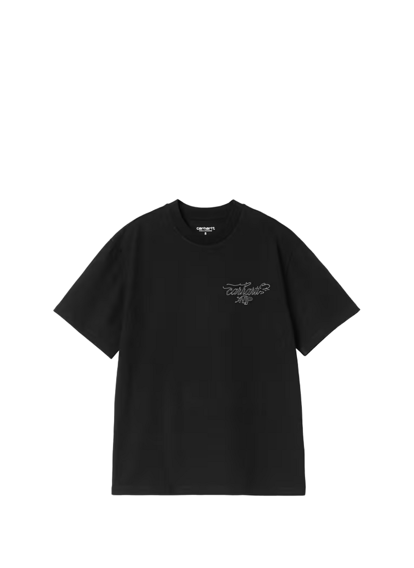 T-shirt met zeefdruk op de rug CARHARTT WIP Zwart