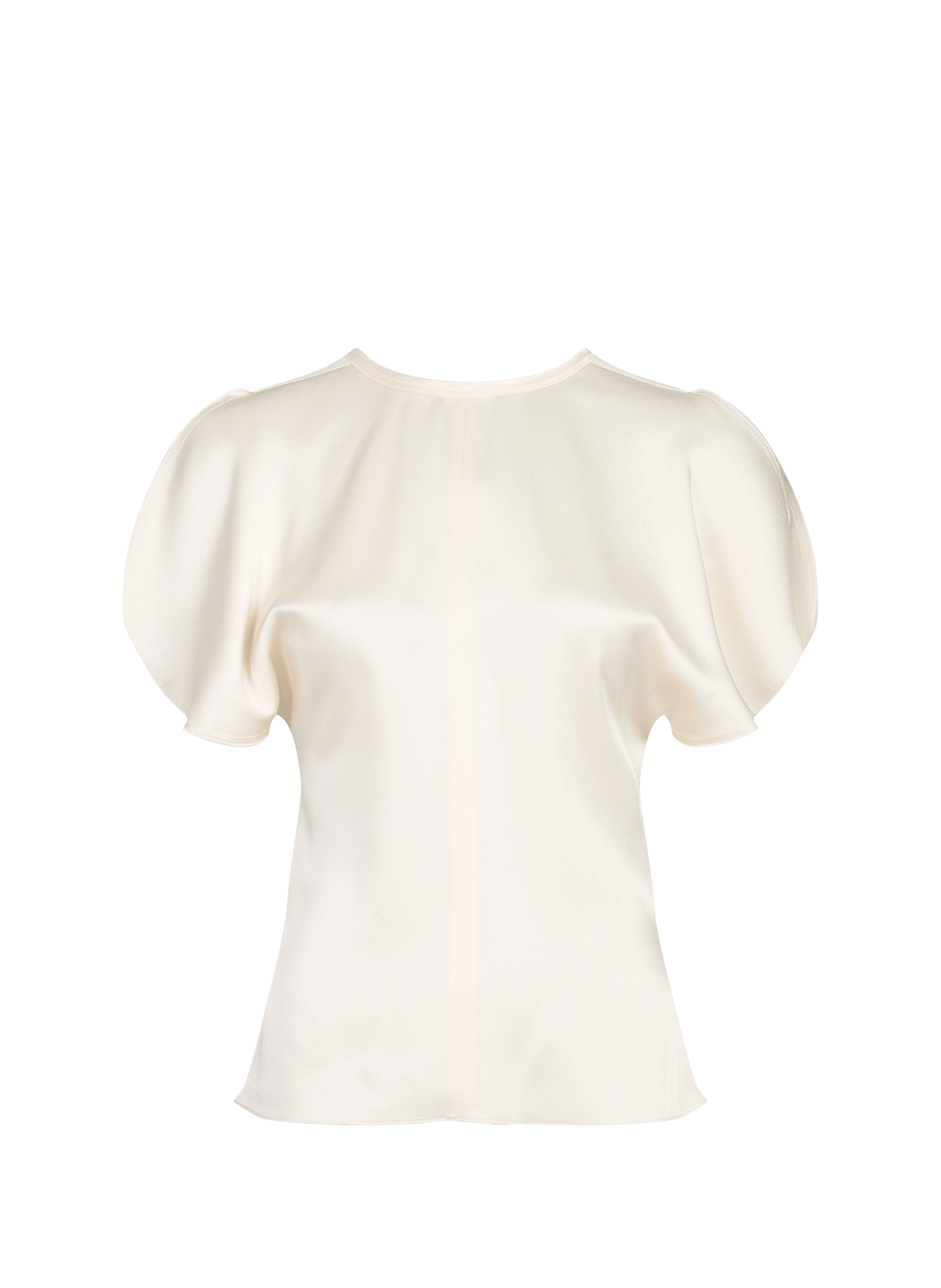 Satin V-neck Top VICTORIA BECKHAM Beige