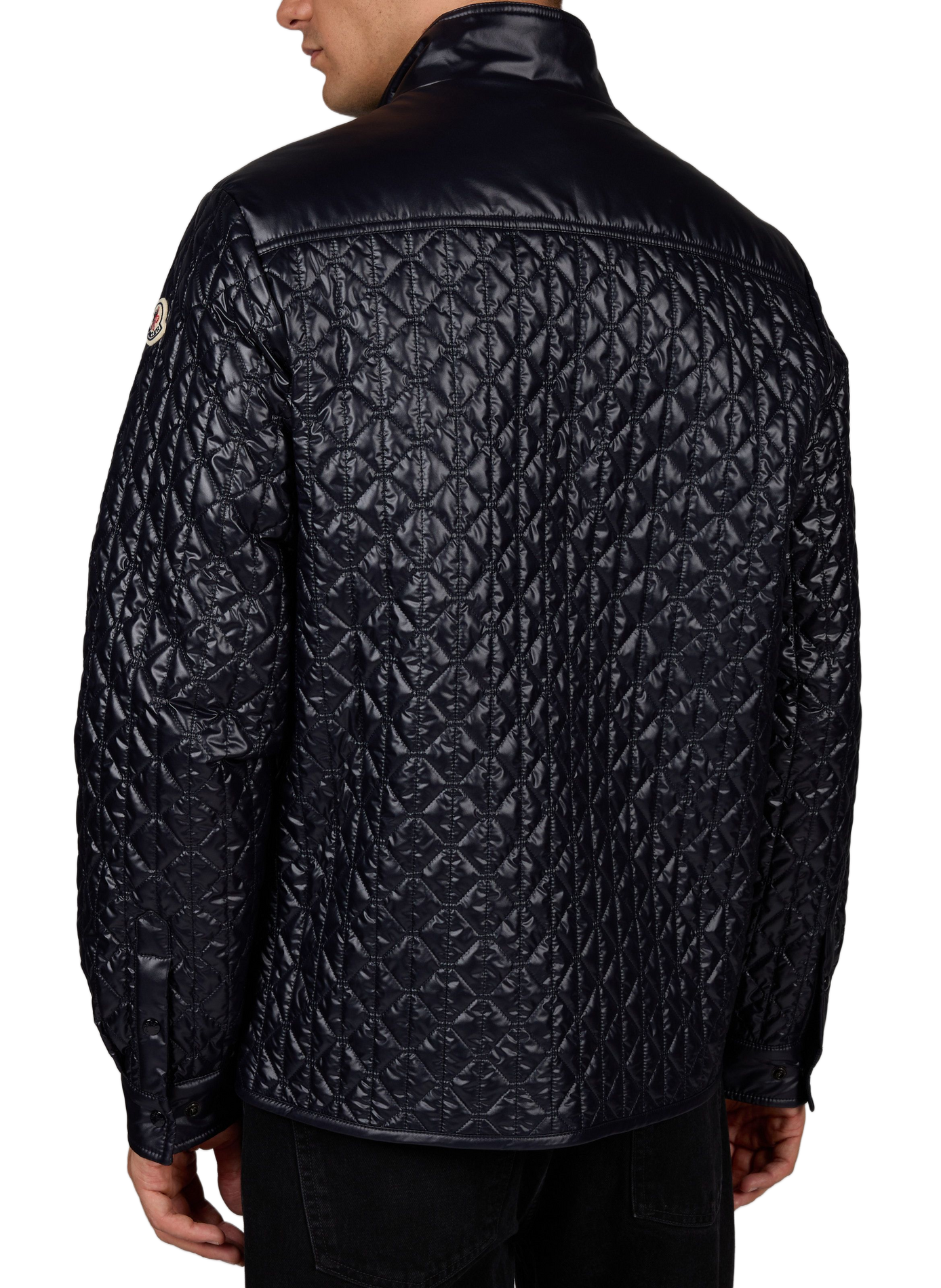 Veste droite matelassée MONCLER Bleu
