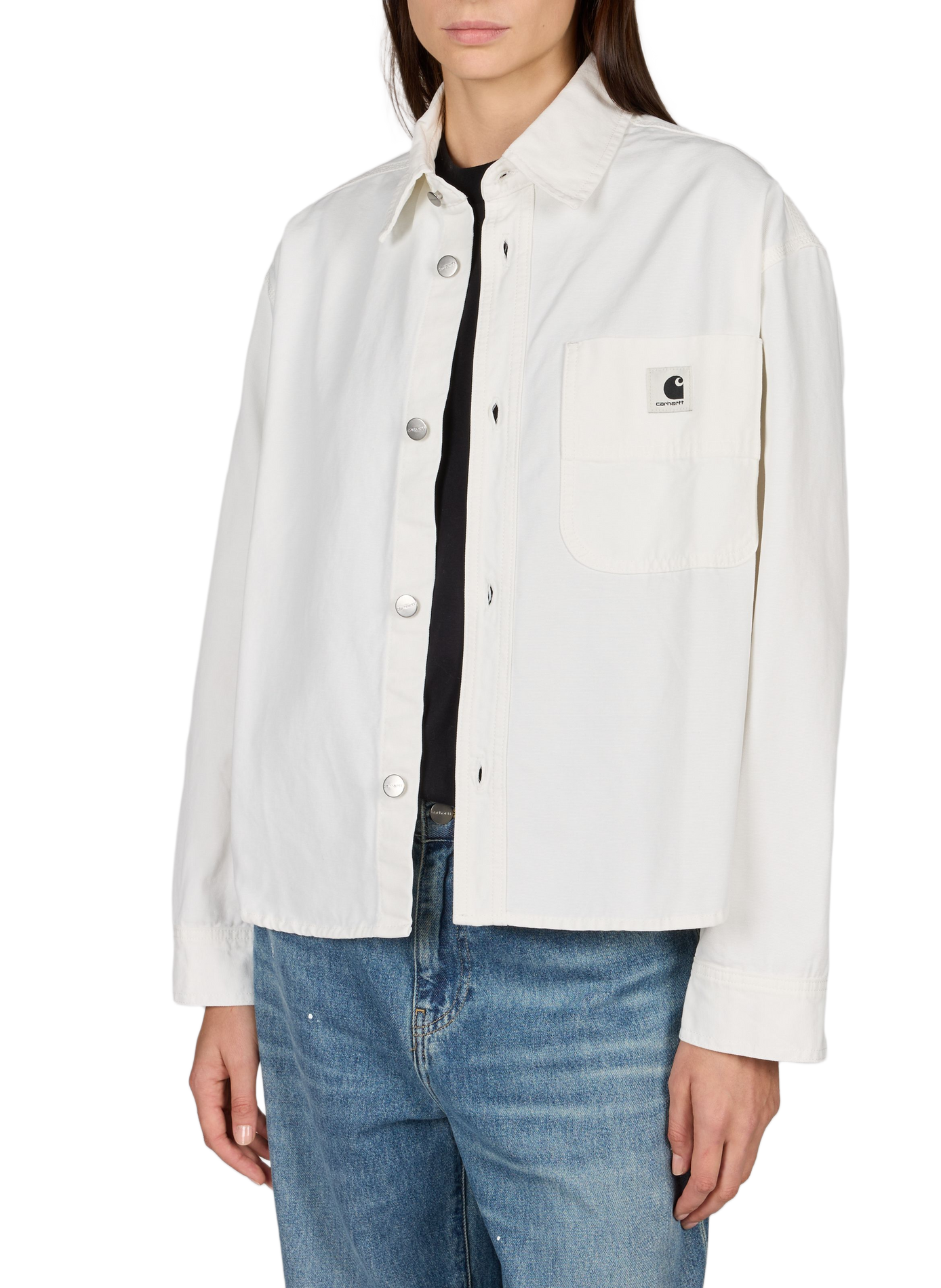 Chemise oversize col classique en coton CARHARTT WIP Beige