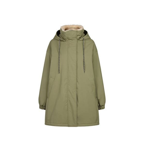 Manteau col montant en coton mélangé Manteau col montant en coton mélangé