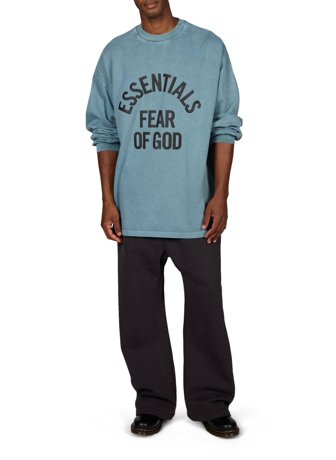 Ruime sweater met zeefdruk FEAR OF GOD ESSENTIALS Blauw