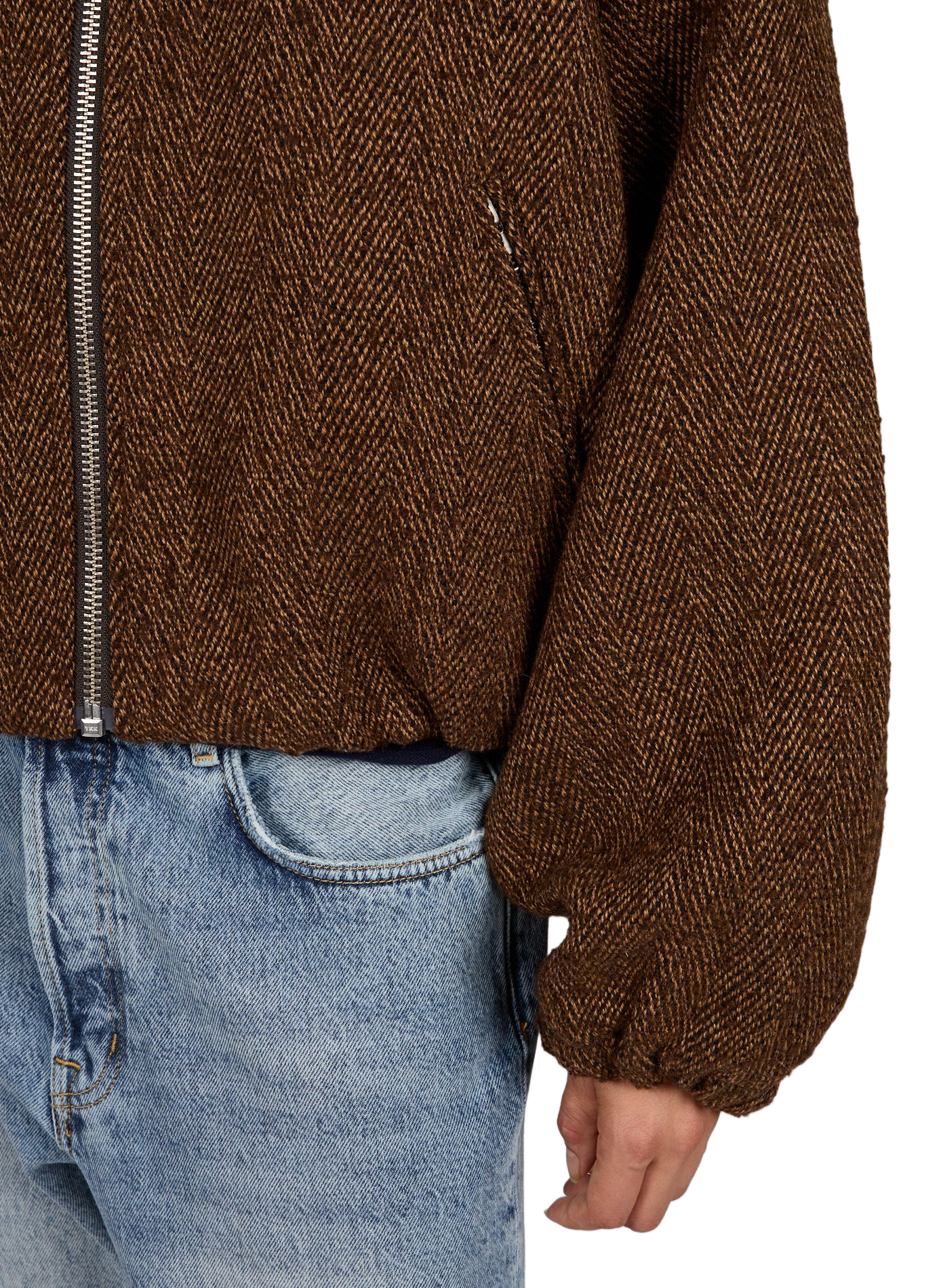 Oversized jacket with classic collar BELLEROSE Brown