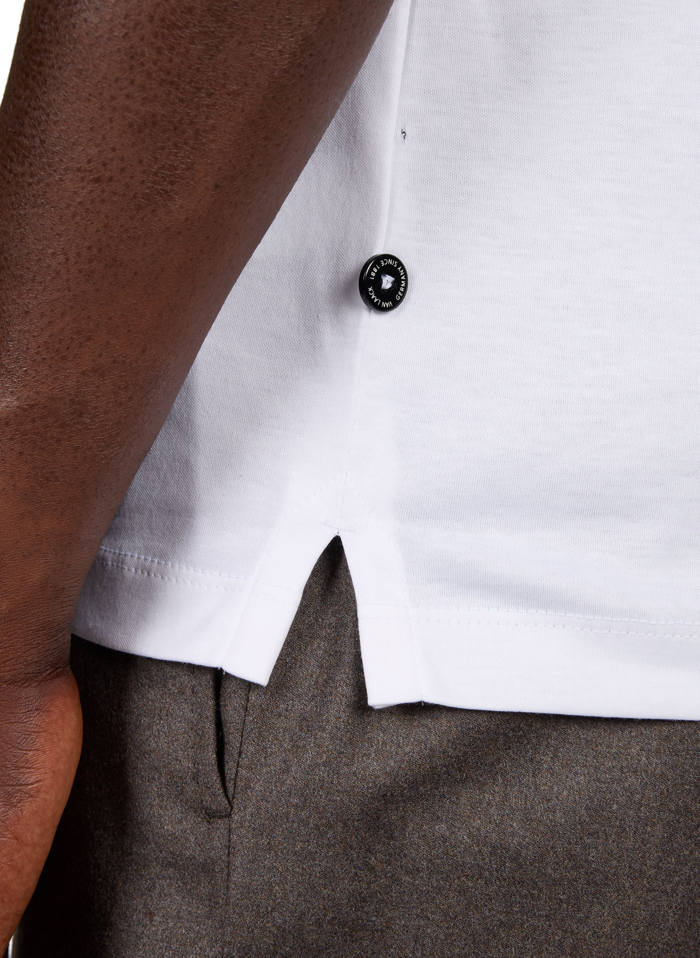 Short-sleeve cotton pullover VAN LAACK White