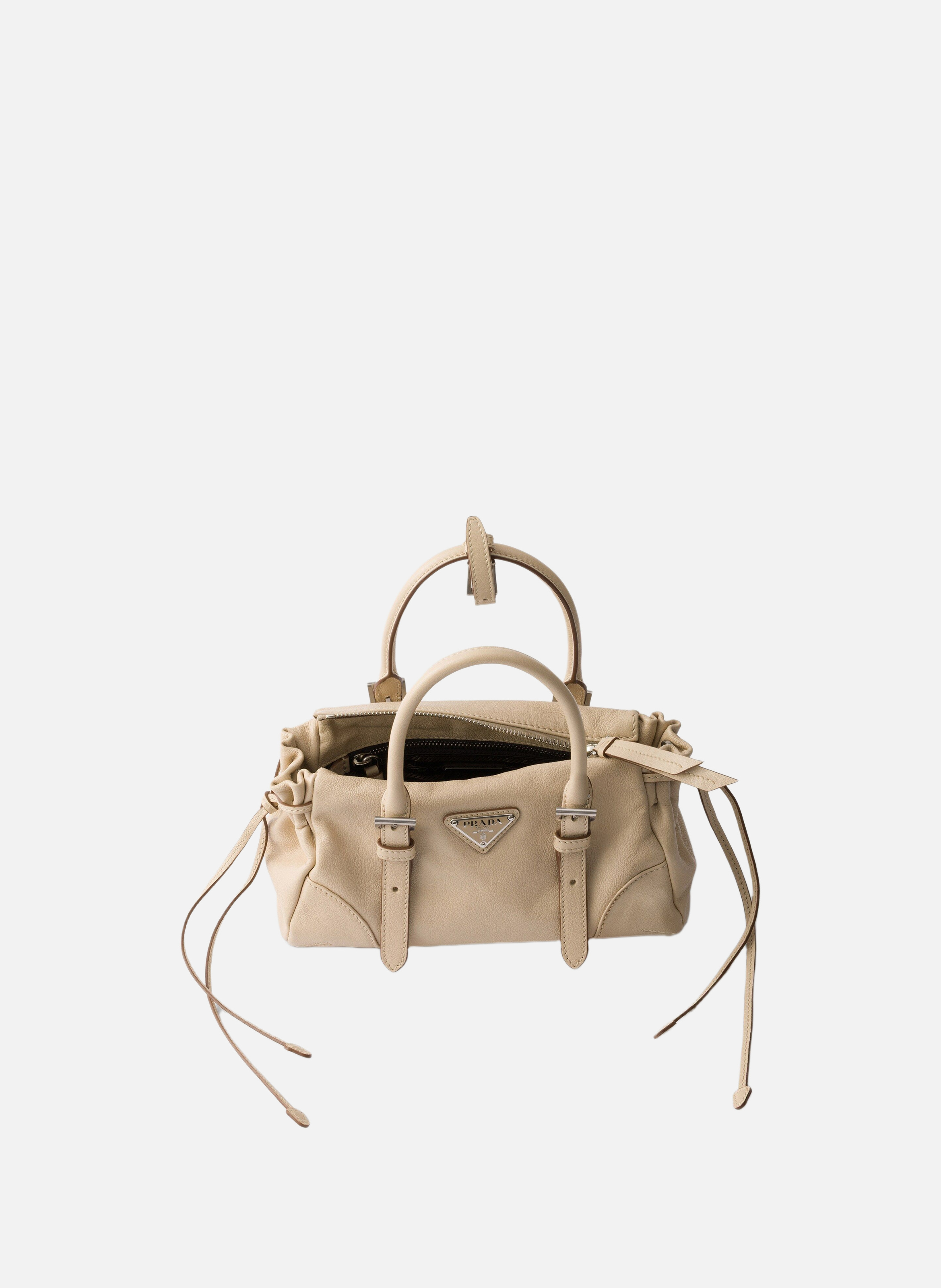 Petit sac prada karin en cuir PRADA Beige