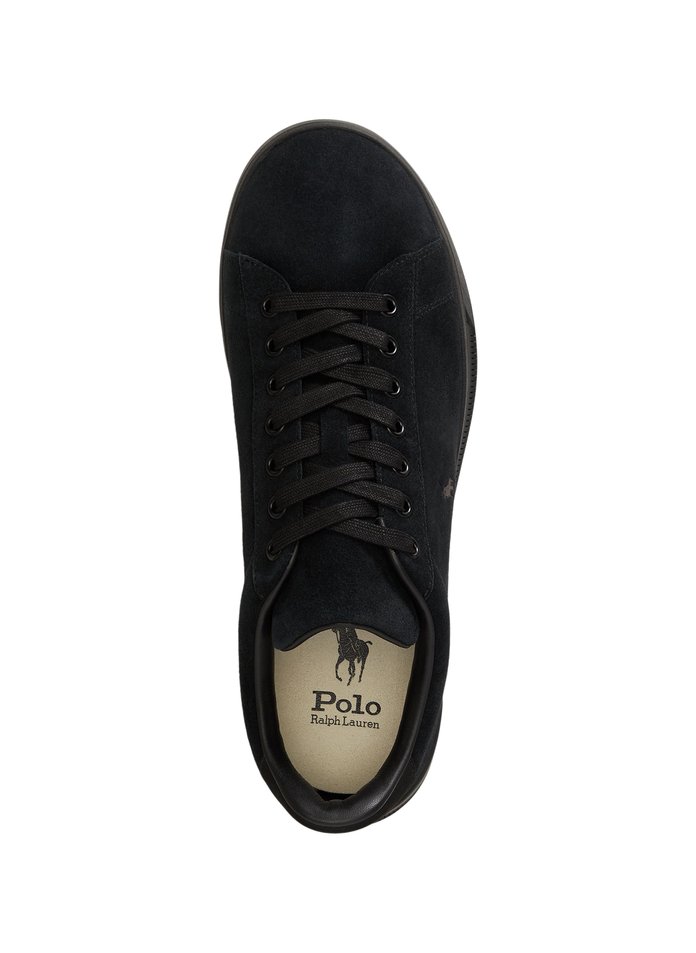 Baskets à lacets en cuir POLO RALPH LAUREN Noir