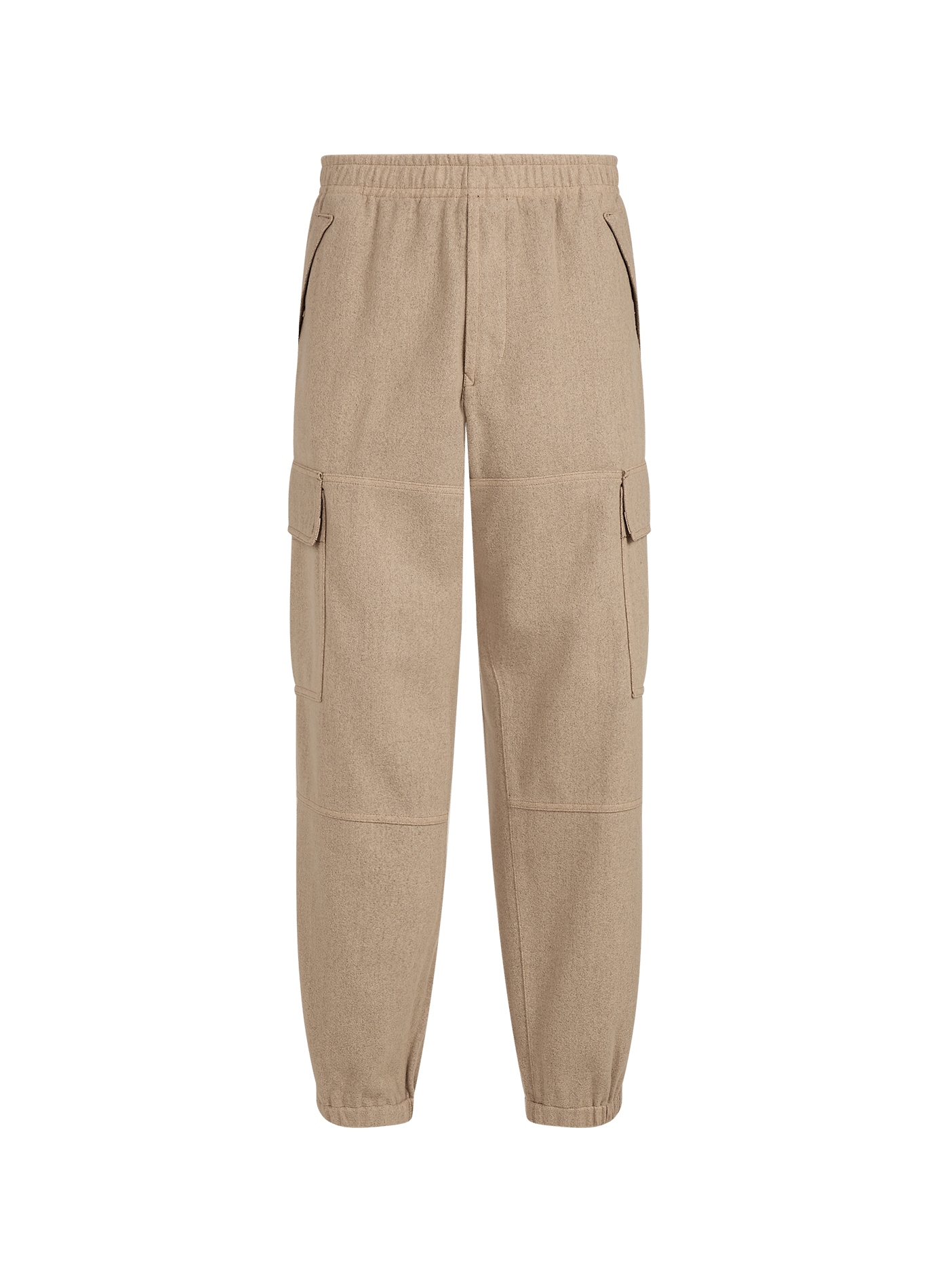 Pantalon à taille élastique en laine mélangée STONE ISLAND Beige