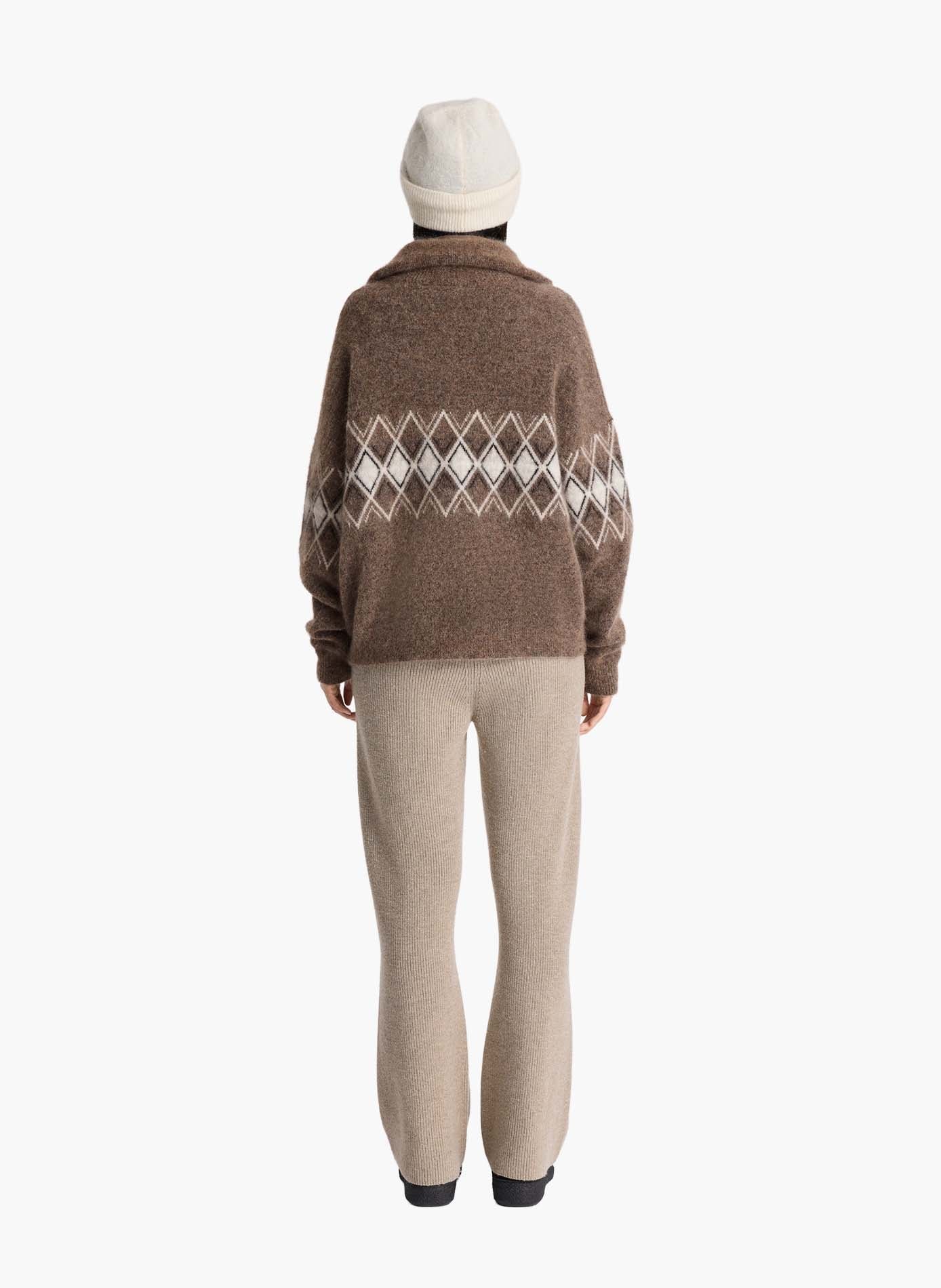 Pull mireva col camionneur FUSALP Beige