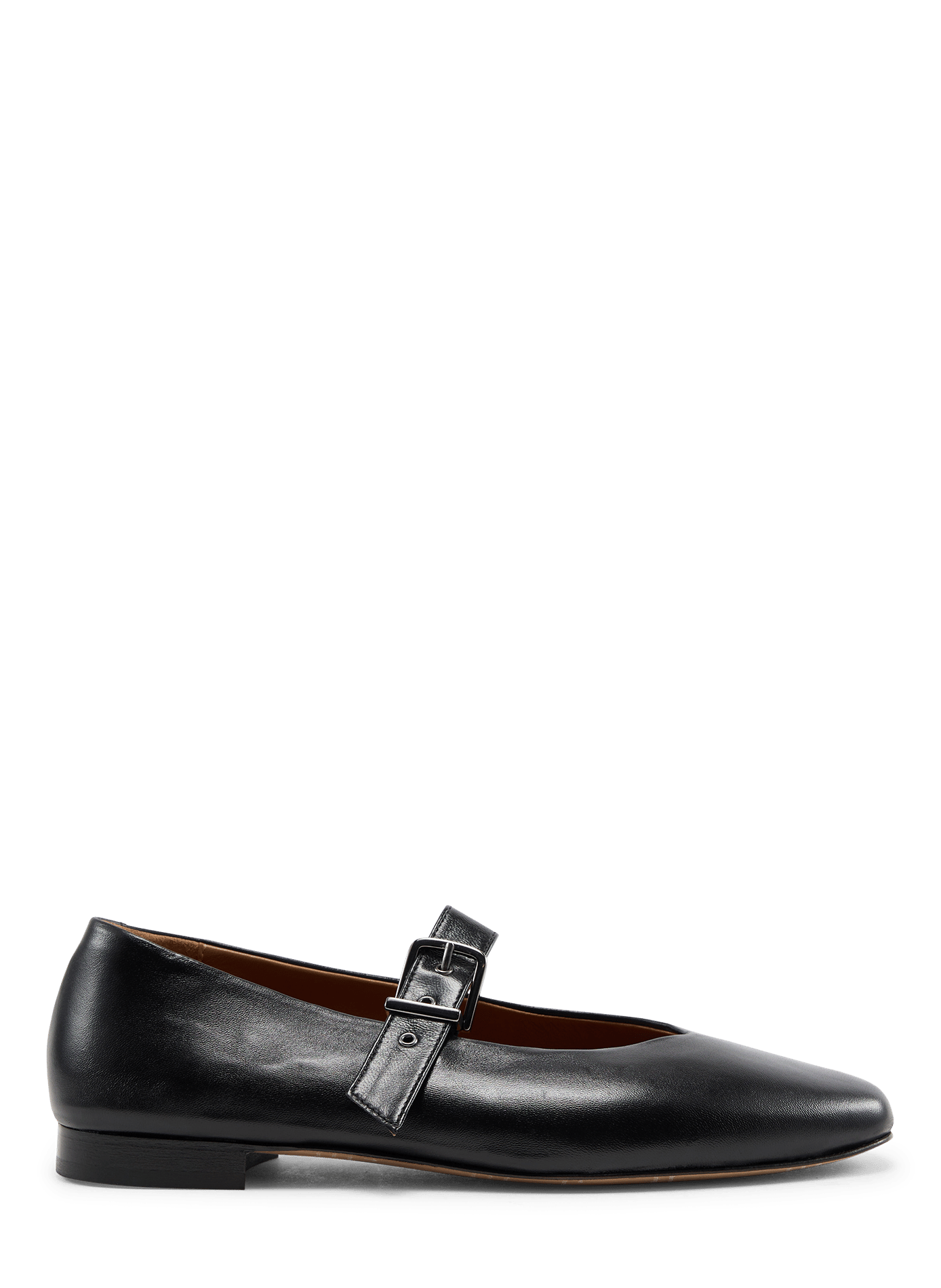 Mado leather strap ballet flats BOBBIES Black