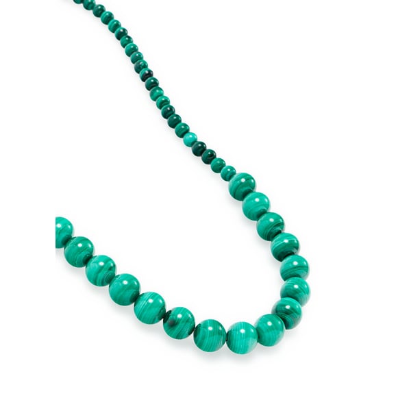 Collier en perles de malachite