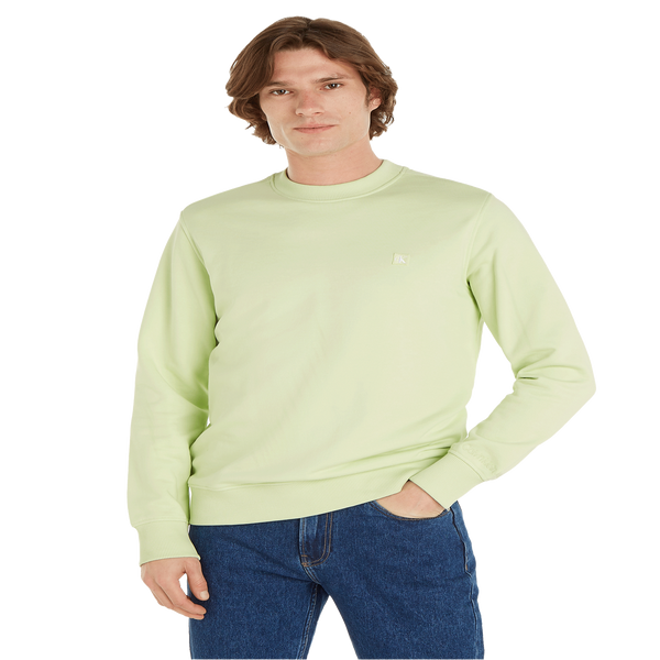 Calvin Klein Plain Sweatshirt In Green