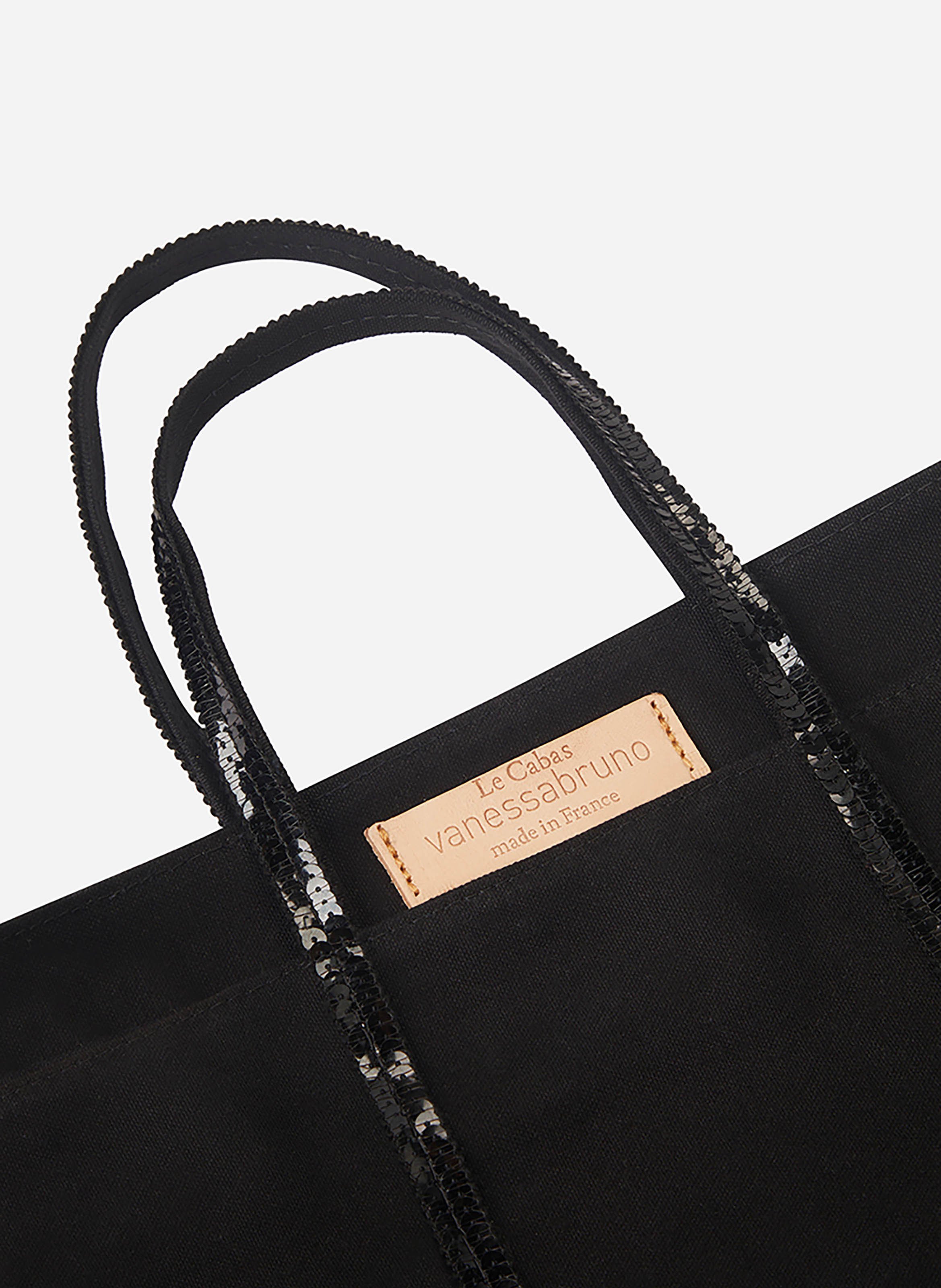 Cabas s zippé en toile VANESSA BRUNO Noir