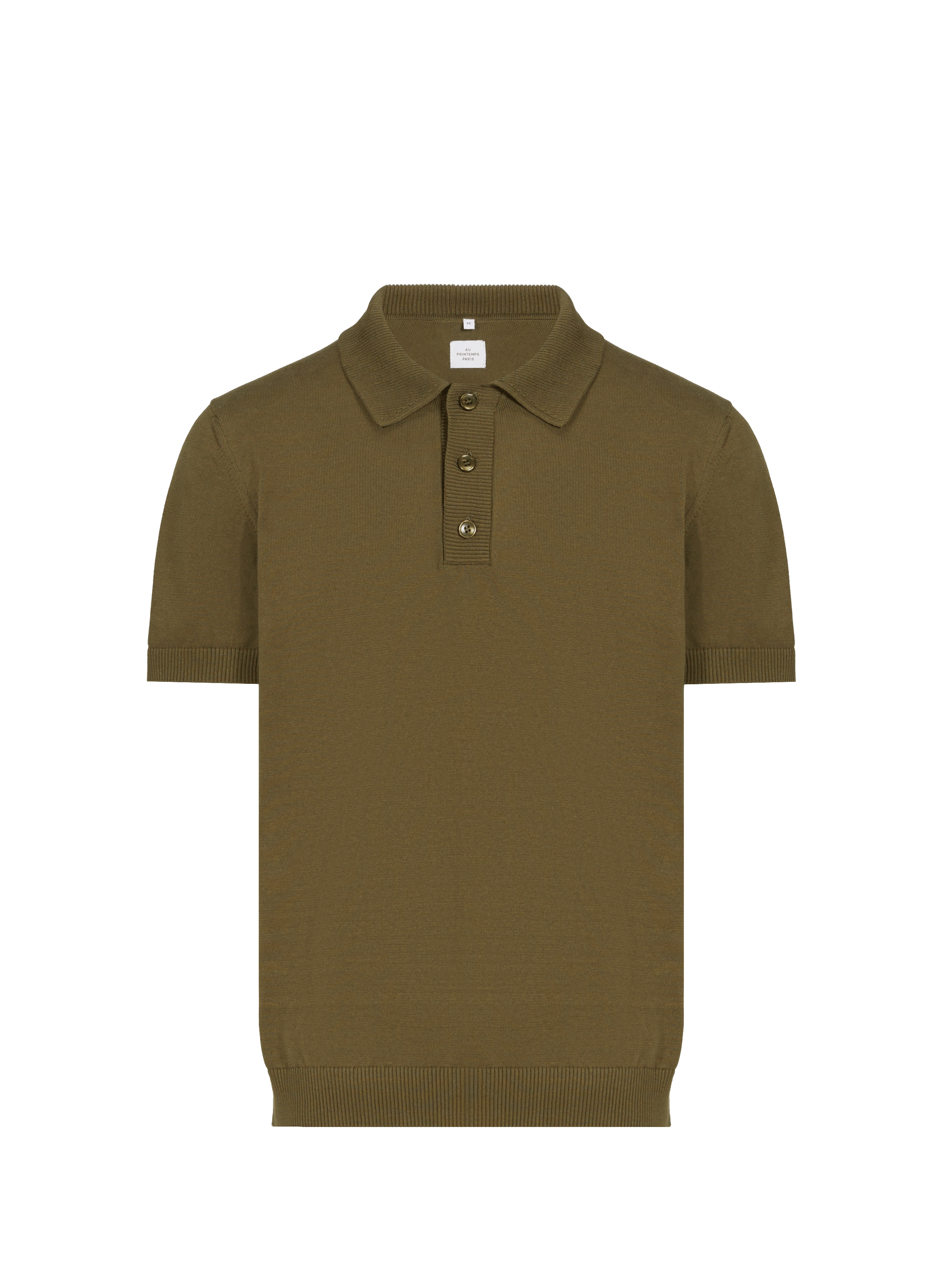Polo en coton Dolo AU PRINTEMPS PARIS Kaki