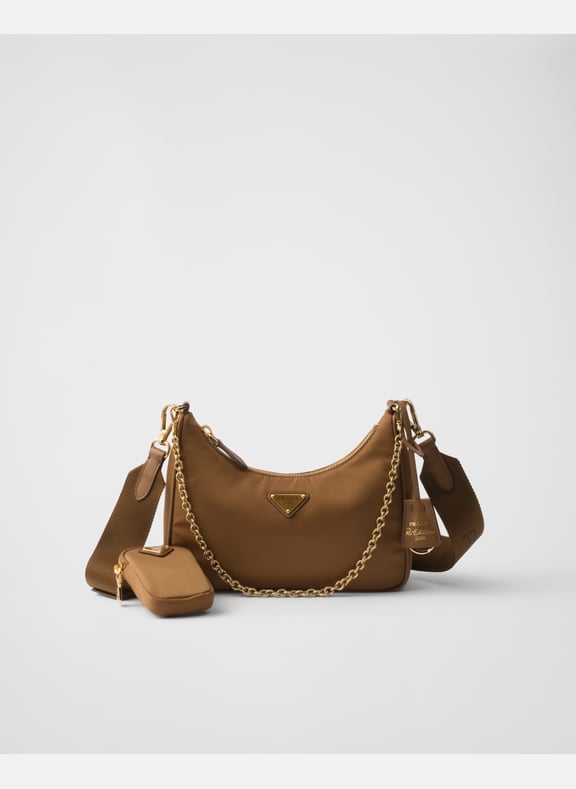 Sac prada re-edition2005 en re-nylon Marron by PRADA PRADA Sac prada re-edition2005 en re-nylon Marron