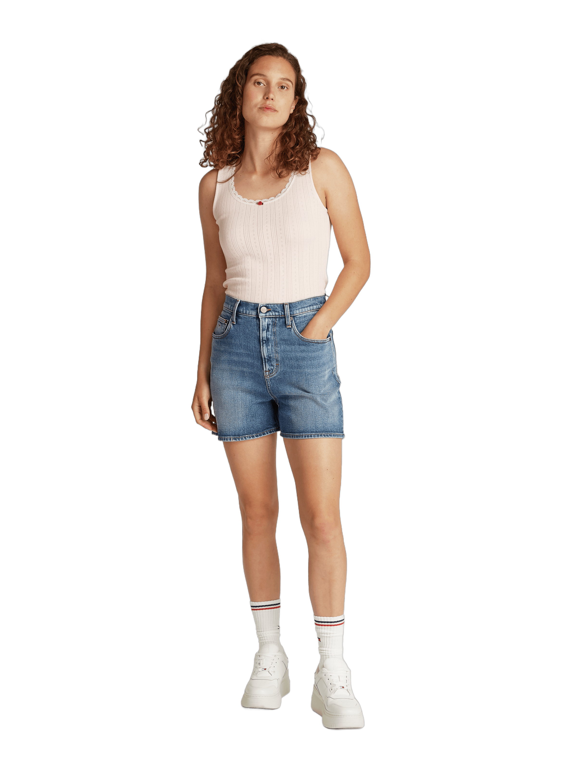 Short mom en jean TOMMY HILFIGER Bleu