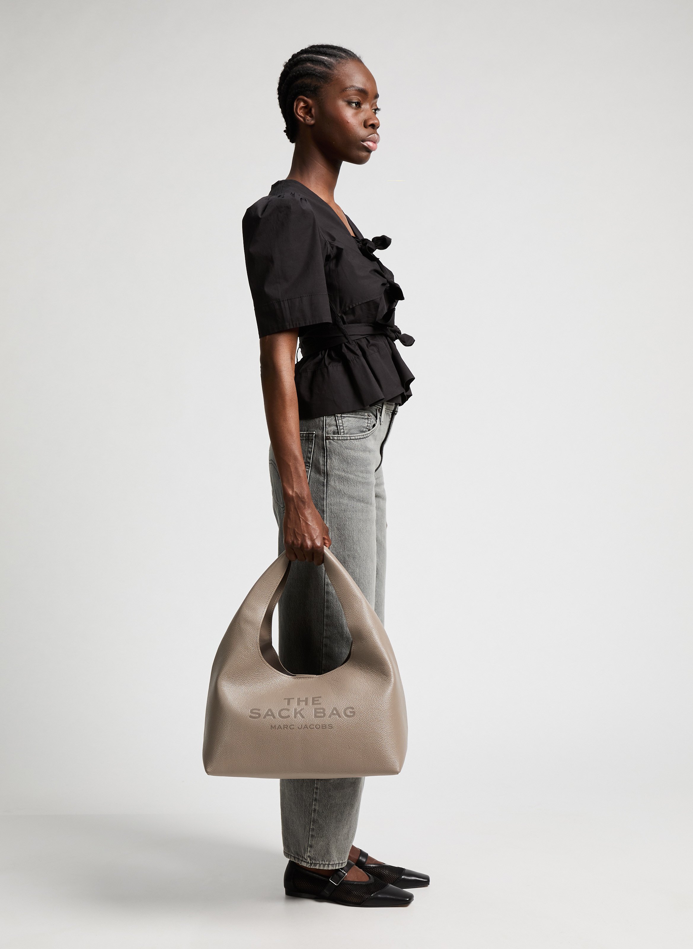 Sac à main en cuir MARC JACOBS Gris