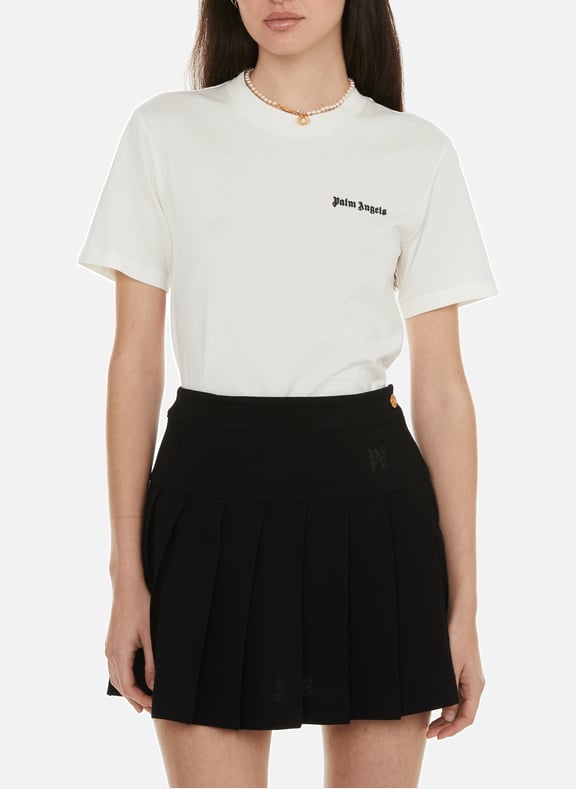 Cotton T-shirt White by PALM ANGELS PALM ANGELS Cotton T-shirt White