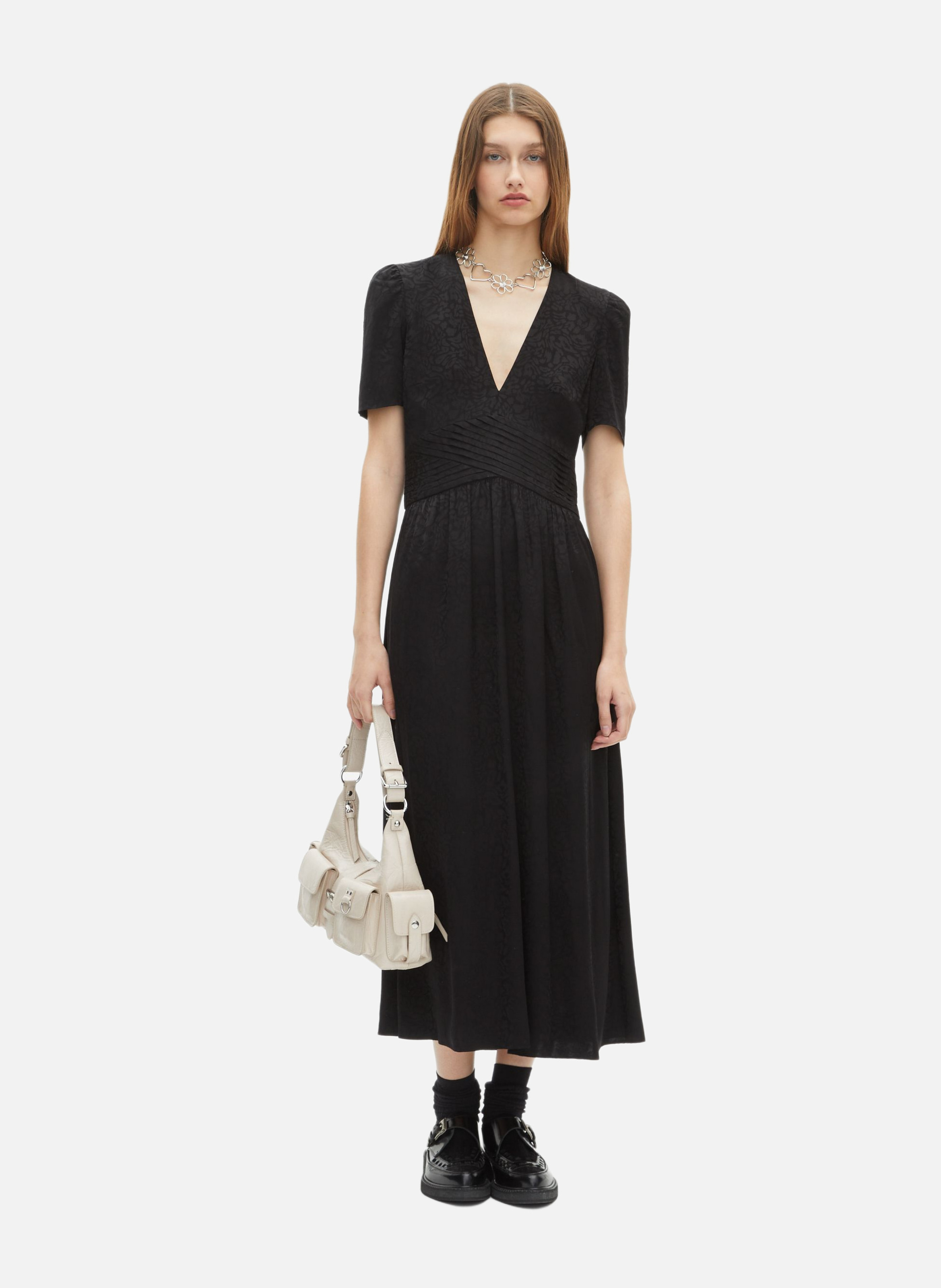 Robe longue en jacquard THE KOOPLES Noir