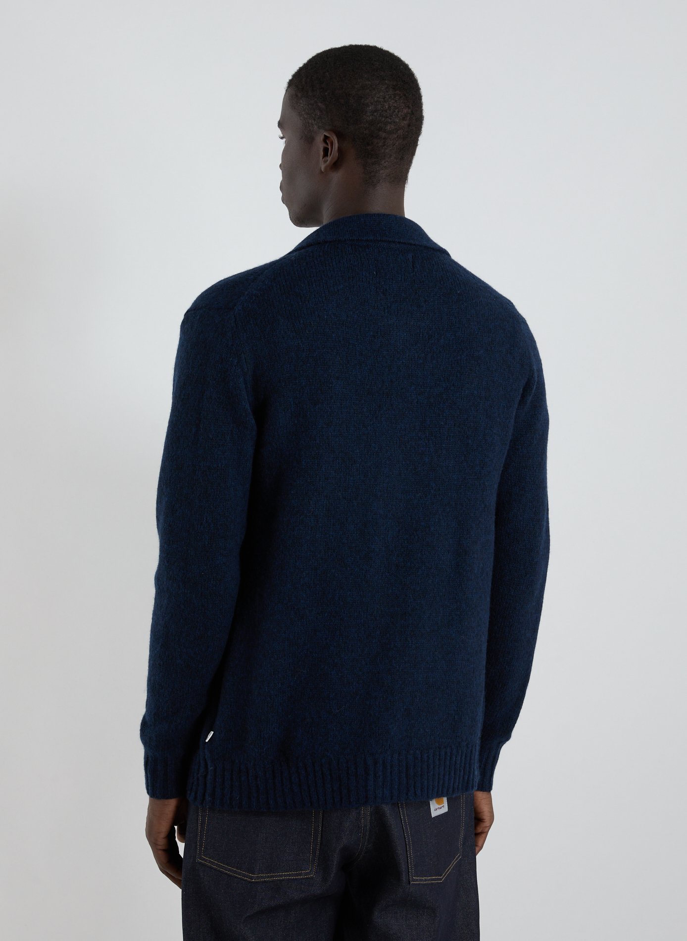 Mixed wool cardigan NN.07 Blue